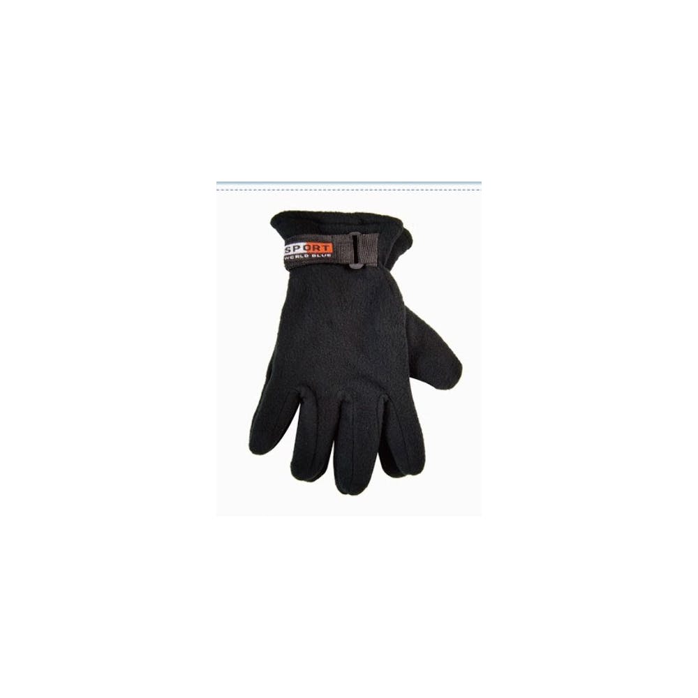 Men's Fleece Gloves Black 2