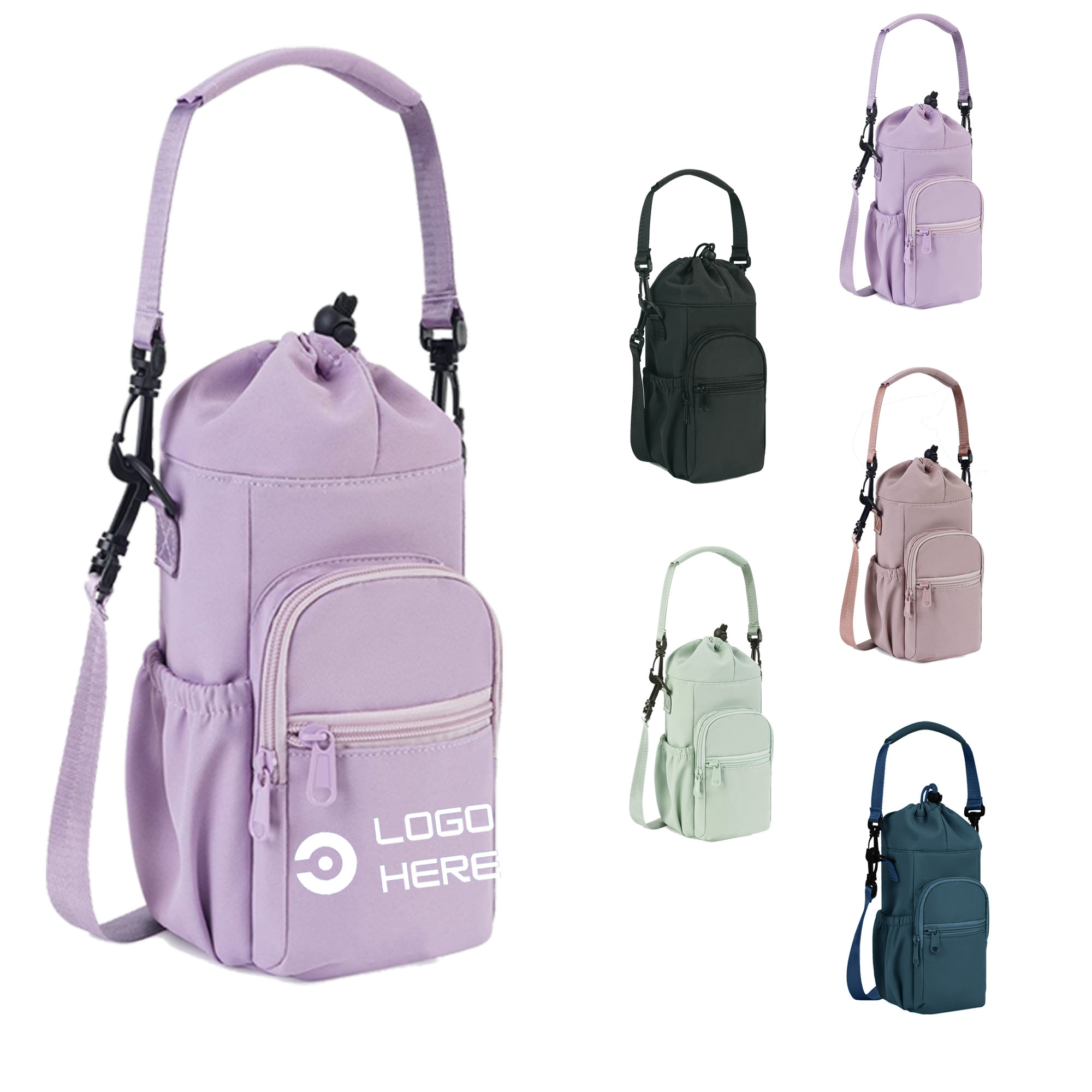 Portable Water Cup Holder with Crossbody Strap 2
