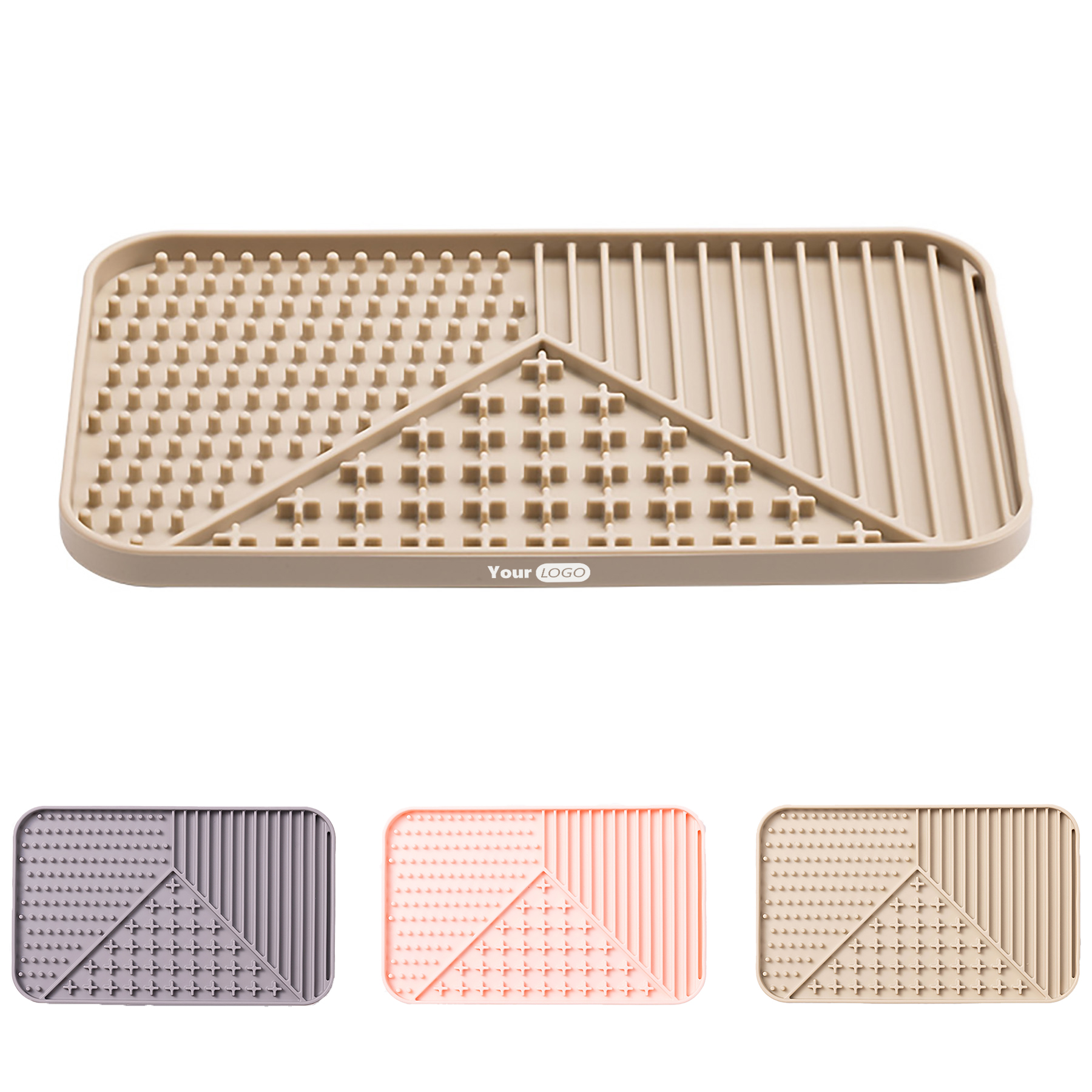 Silicone Rectangular Pet Slow Food Mat 1