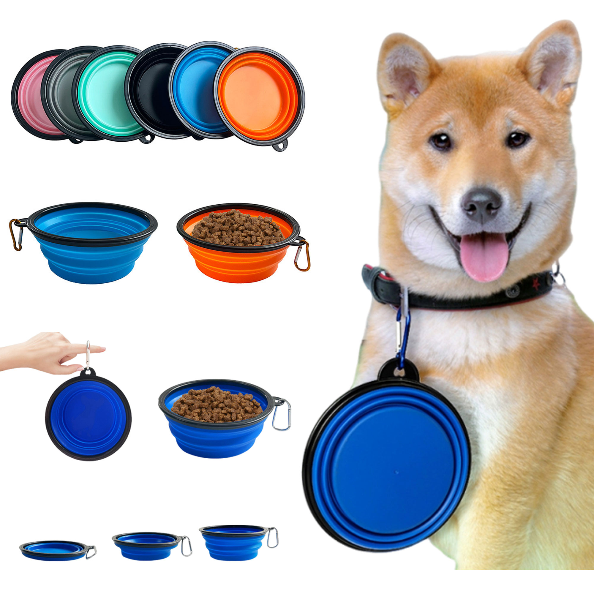 Foldable Dog Bowl For Outdoor 2
