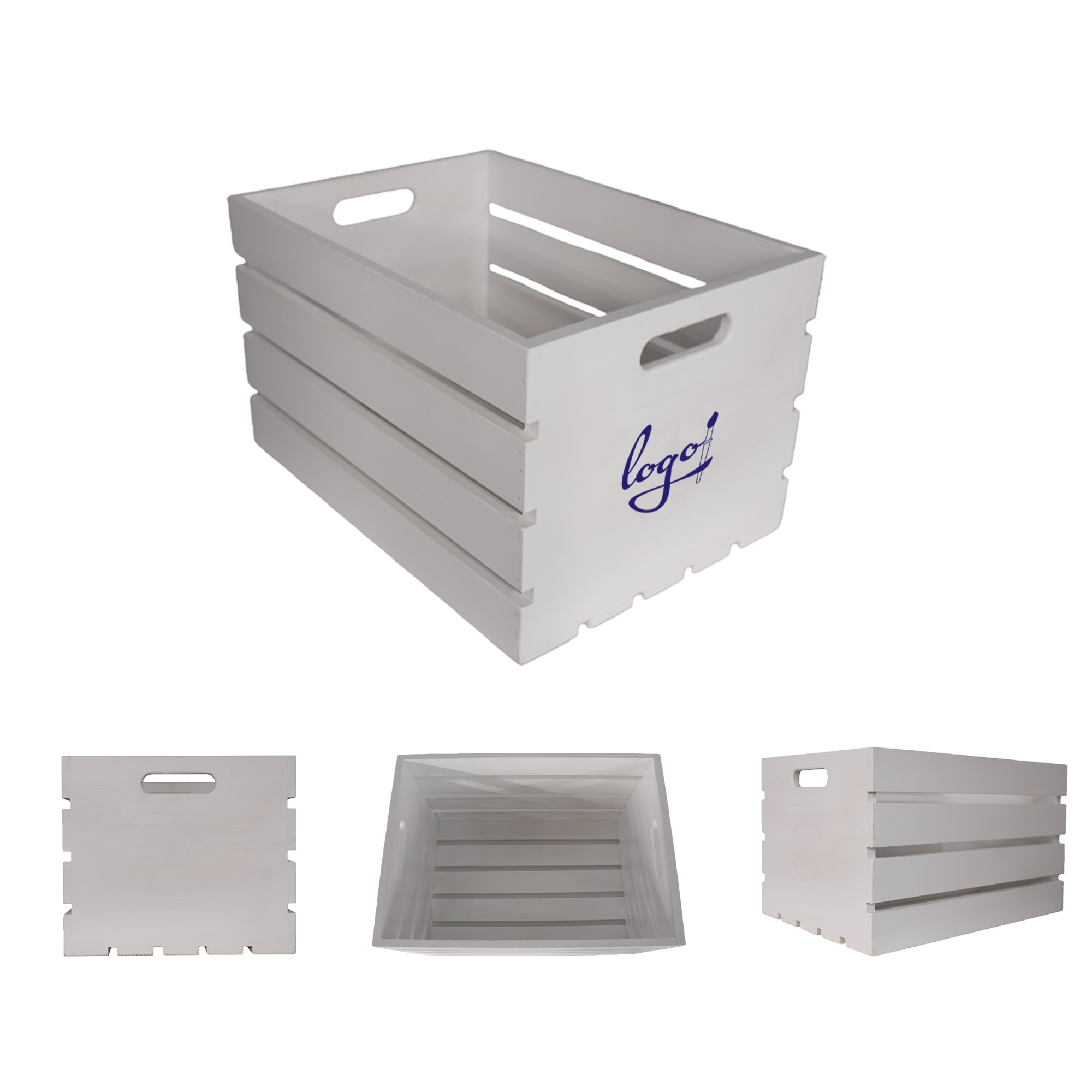White Wooden Crate 3