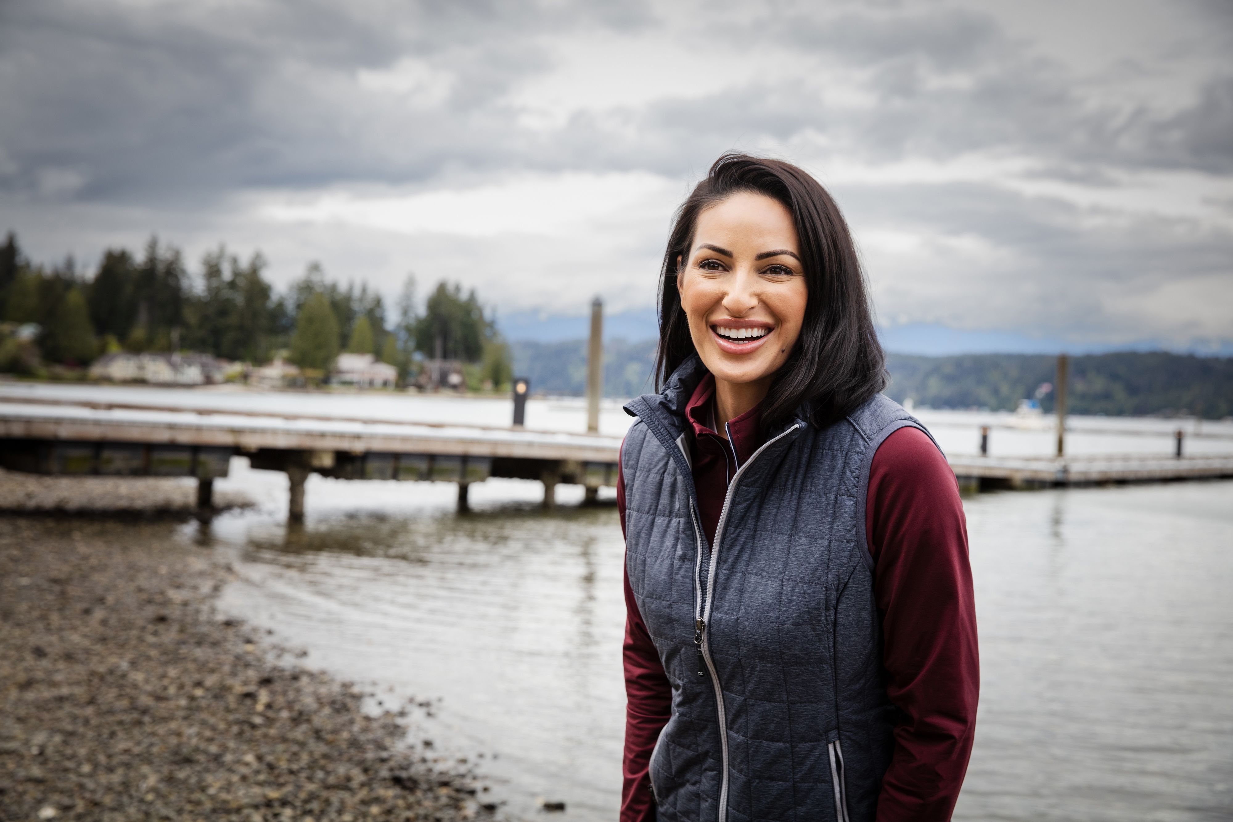 Cutter & Buck Rainier Recycled Insulated Puffer Womens Full Zip Vest 3