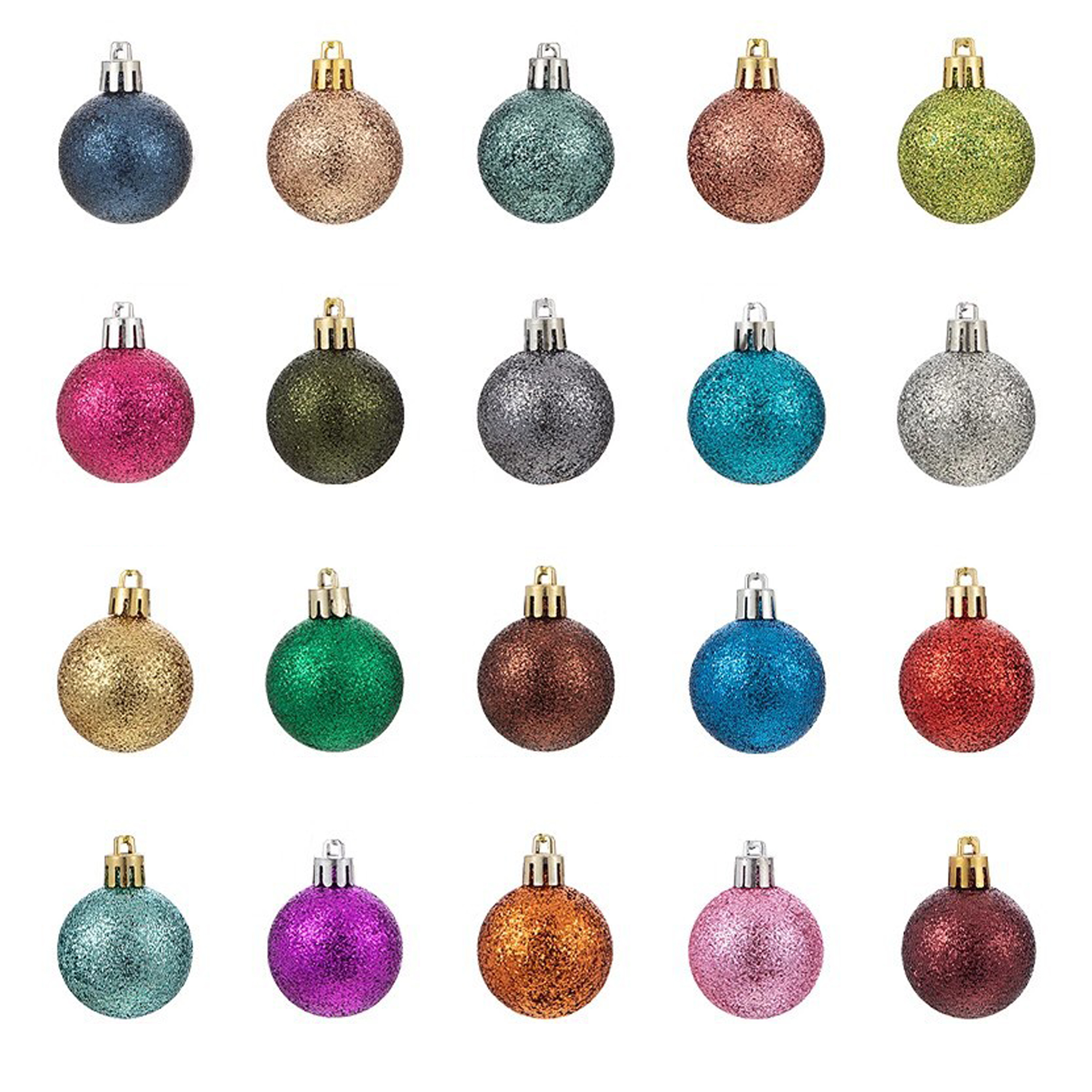 Shatterproof Christmas Ball Ornaments Set Different Sizes 2