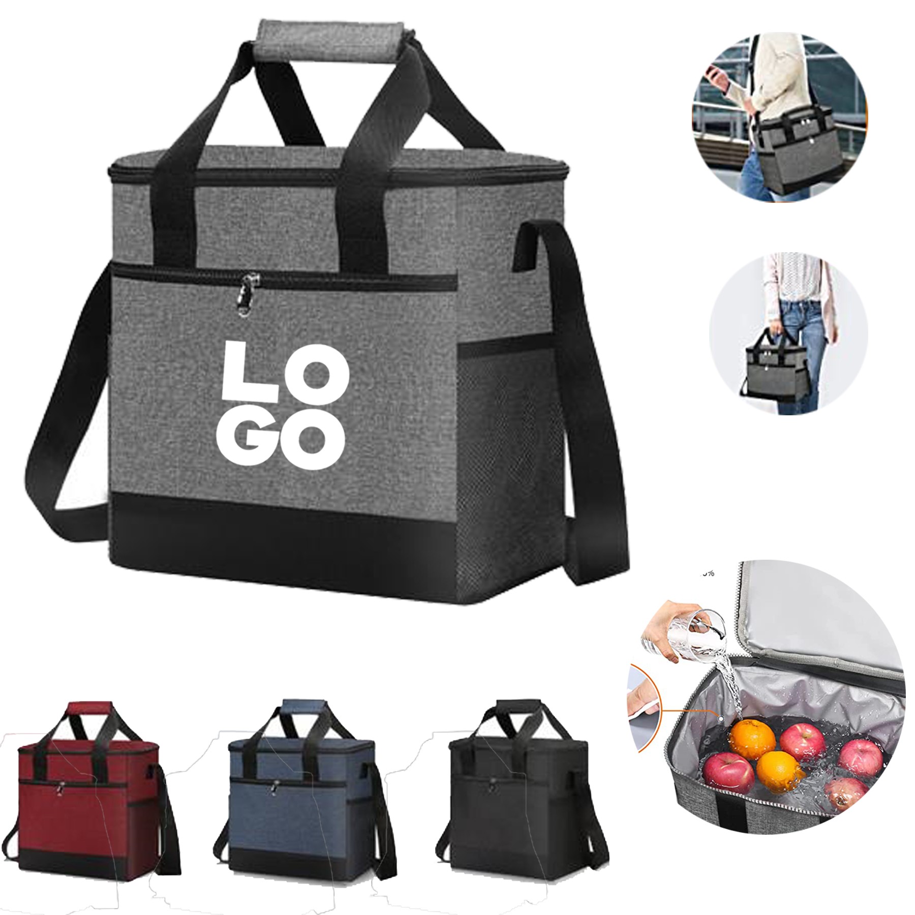 15L Insulated Work Lunch Bag