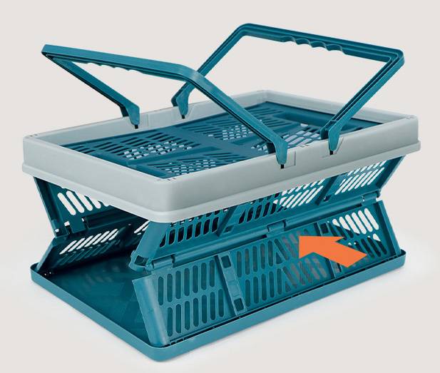 Plastic Foldable Shopping Basket 4