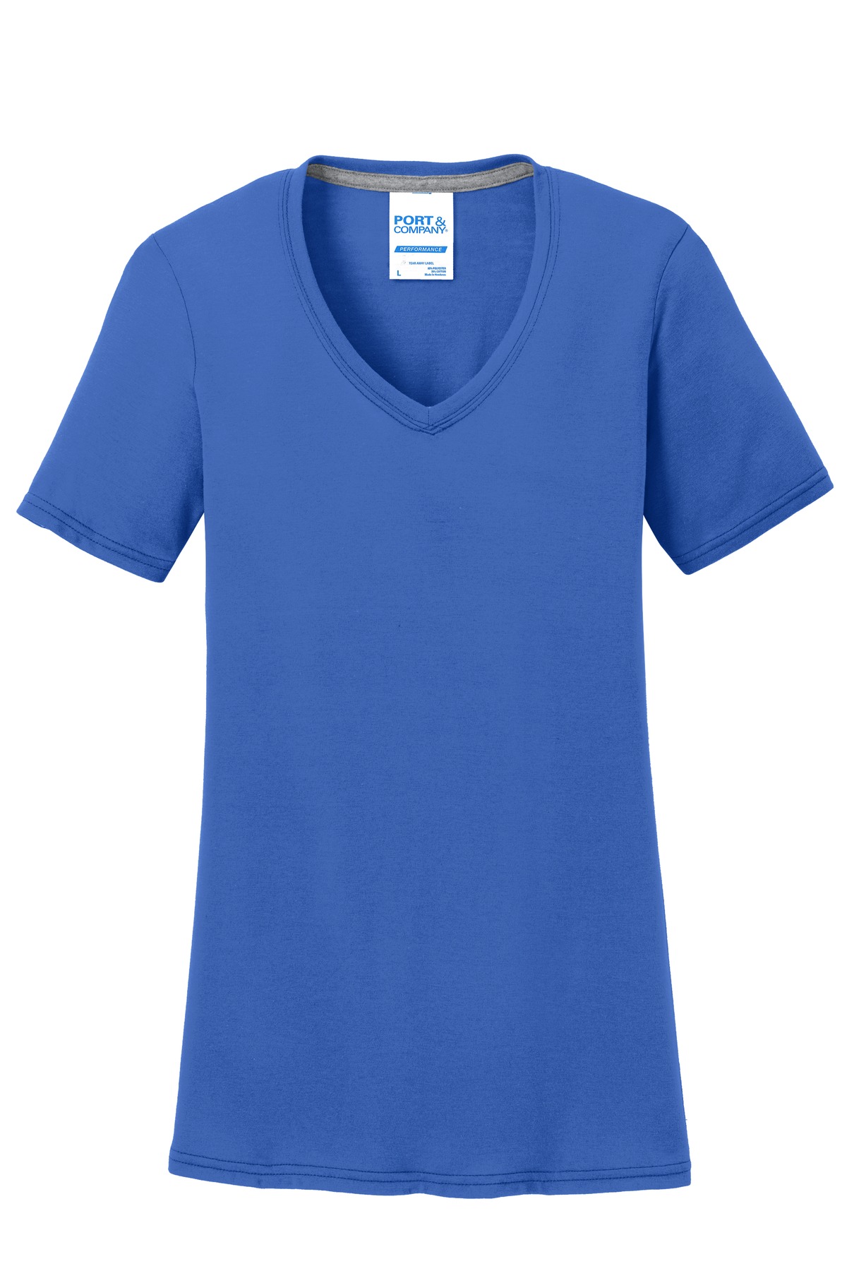 Port & Co Women's Performance Blend V-Neck Tee. LPC381V 54