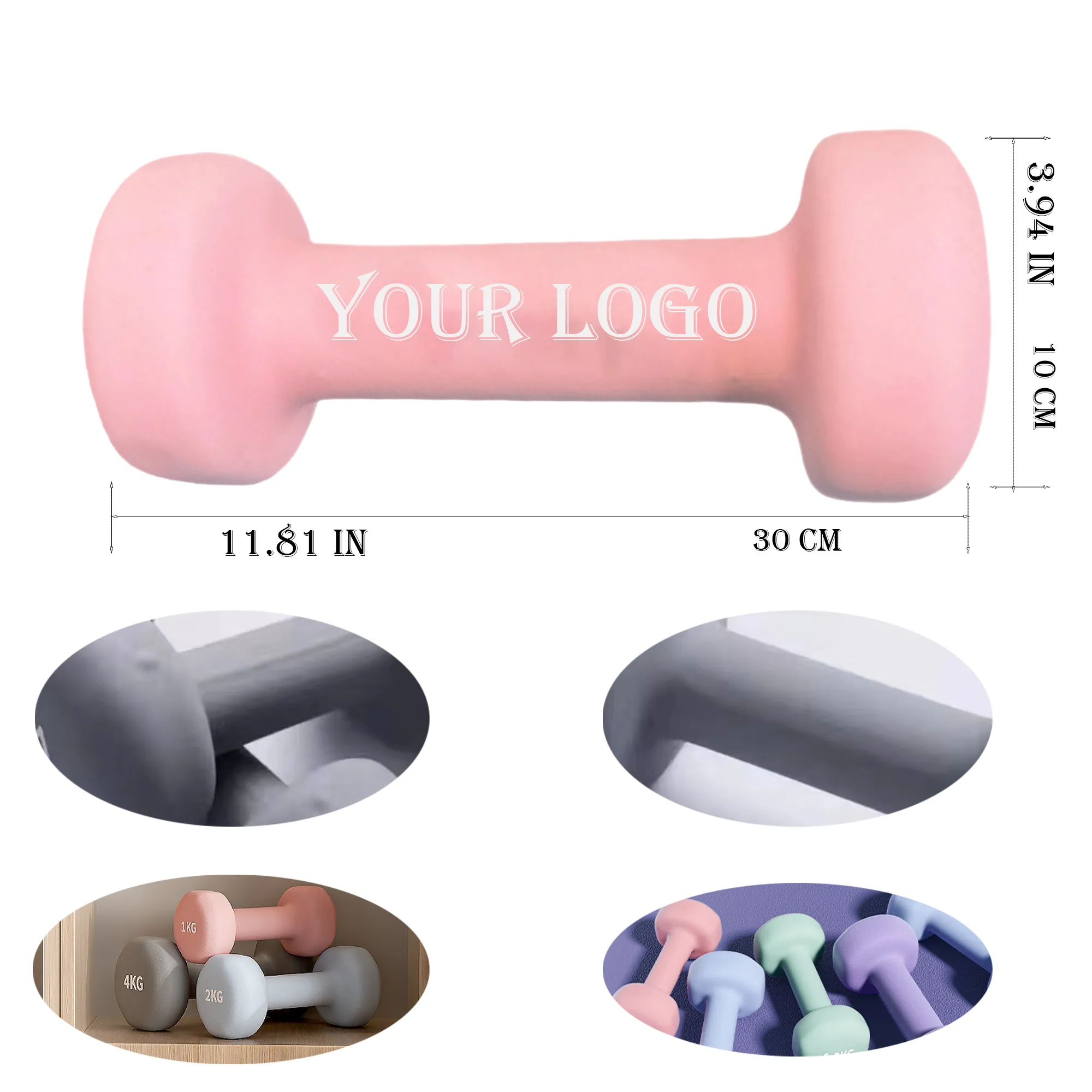 Home Exercise Solid Cast Iron Dumbbell 4
