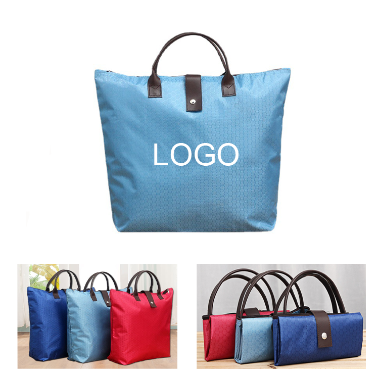 Waterproof Large Capacity Foldable Shopping Bag with Handles 2