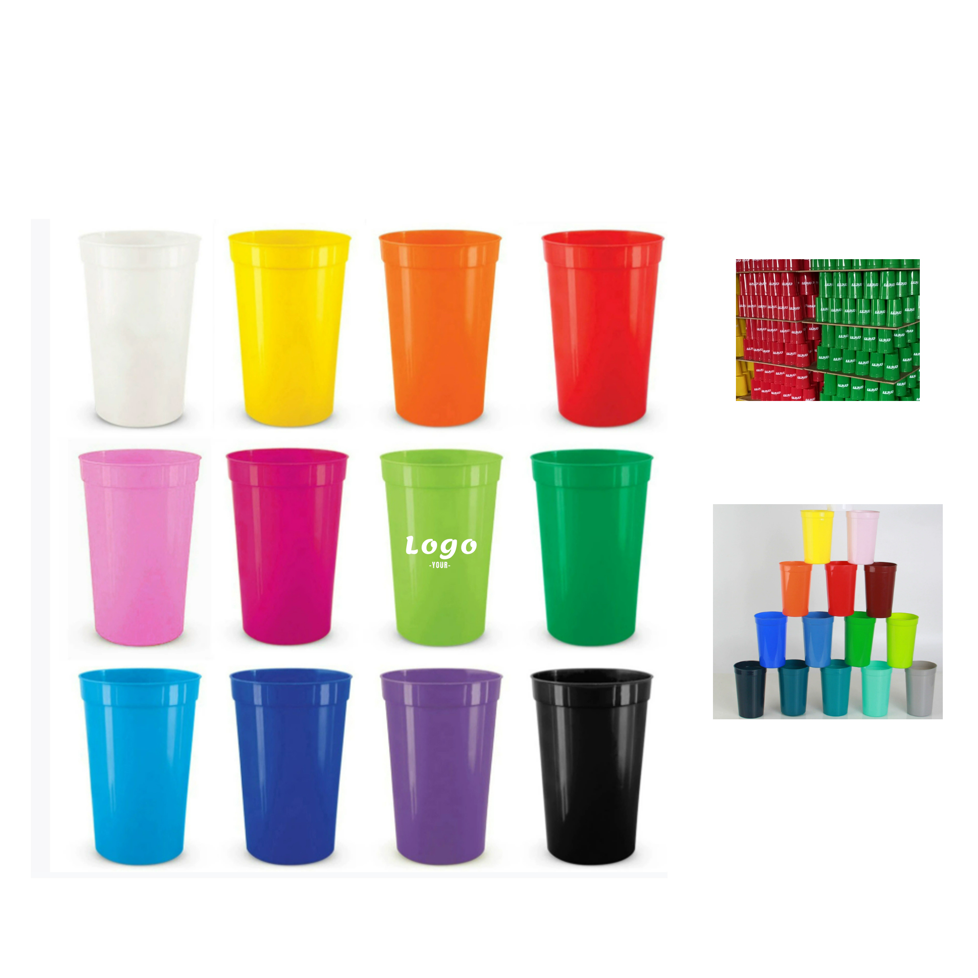 Custom 16Oz Food Grade Pp Plastic Party Cup 2