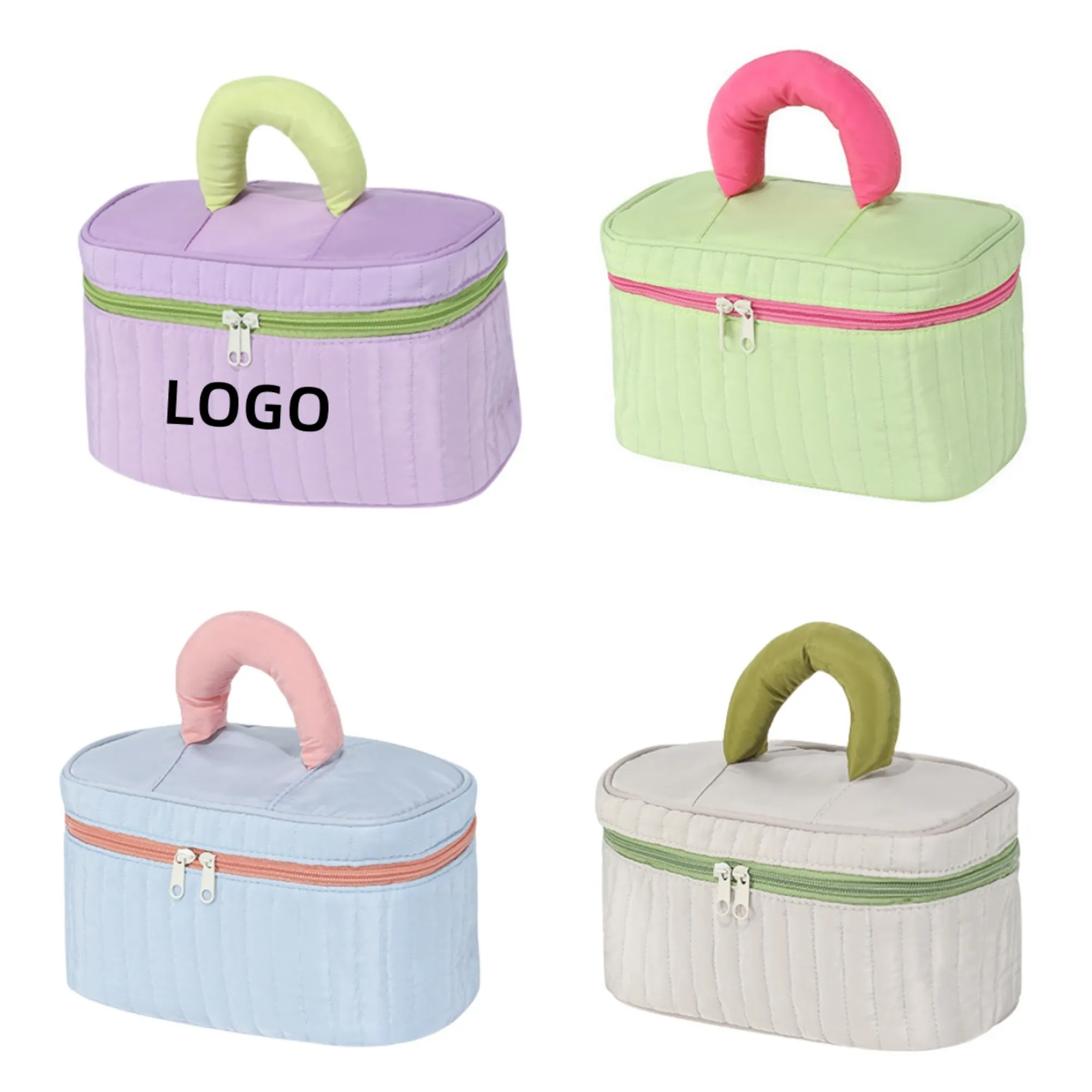 Embroidered Handheld Makeup Bag Large Capacity Storage Bag 1