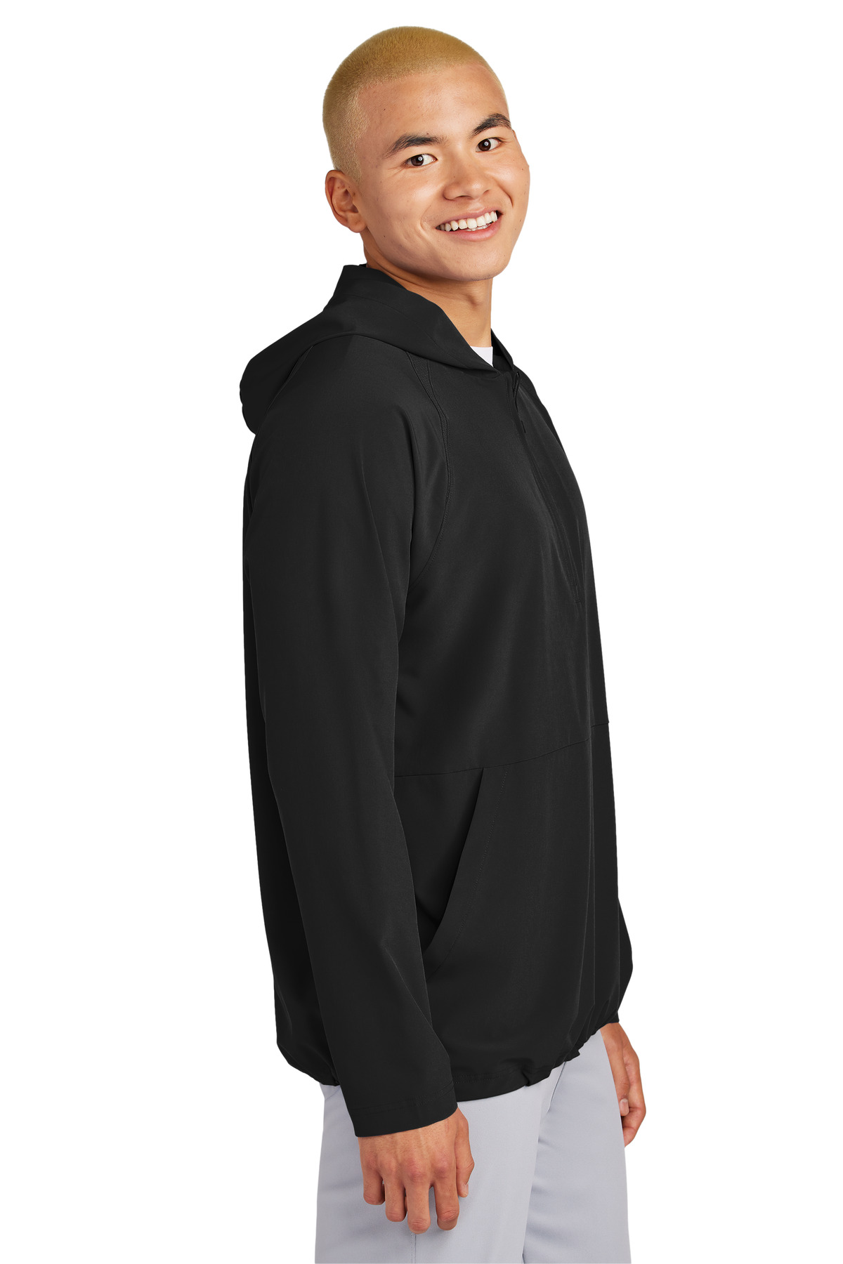 Sport-Tek Repeat 1/2-Zip Long Sleeve Hooded Jacket JST488 23