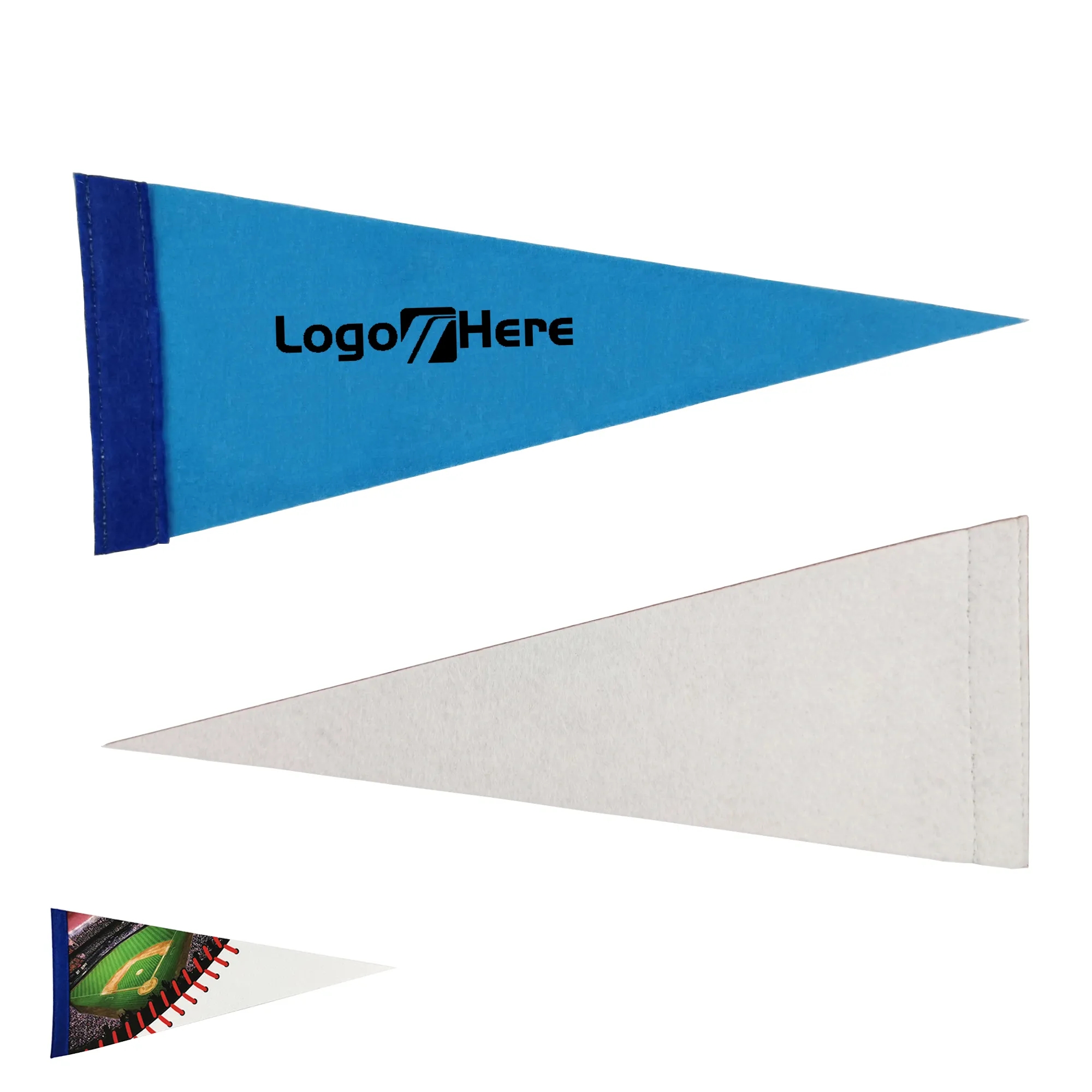 30" x 12" Full Color Single Side Felt Pennant 4