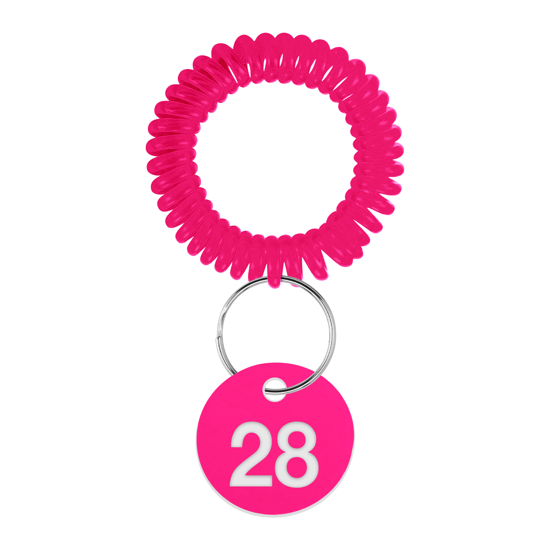 EVA Plastic Spring Number Plate Keychain 5