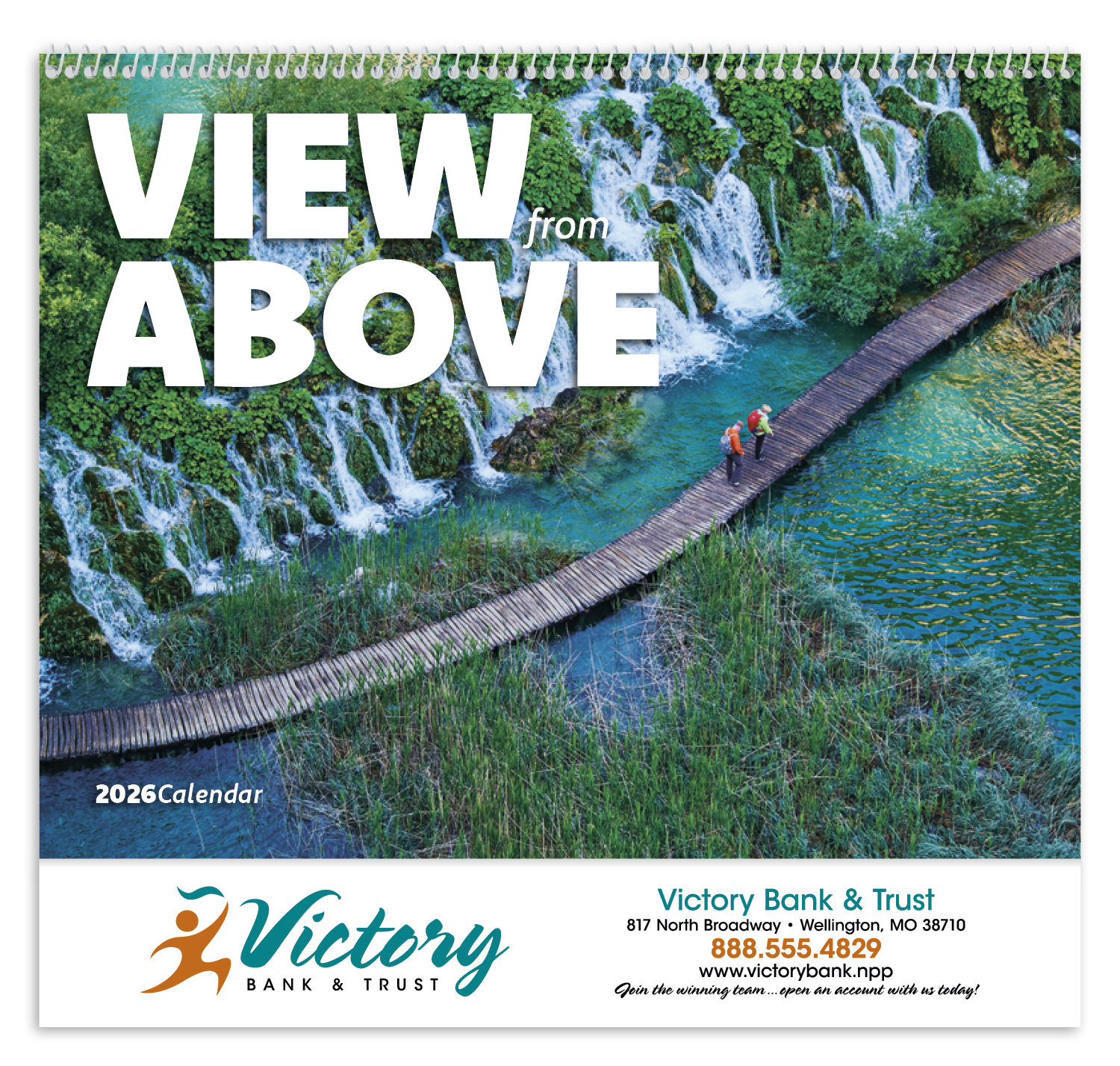 Good Value™ View from Above - Spiral Calendar 9