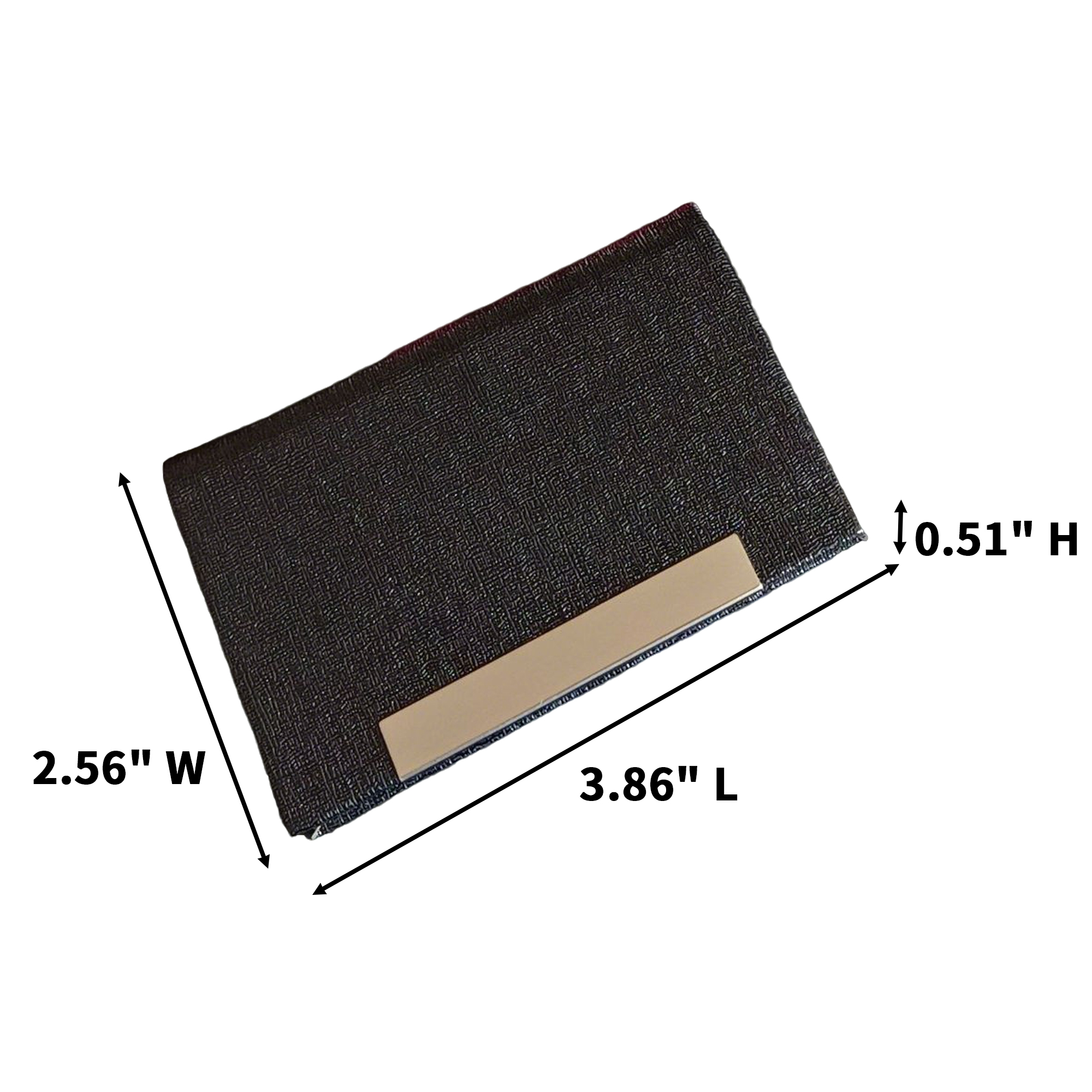 PU Leather Metal Business Card Holder Slim Case 6