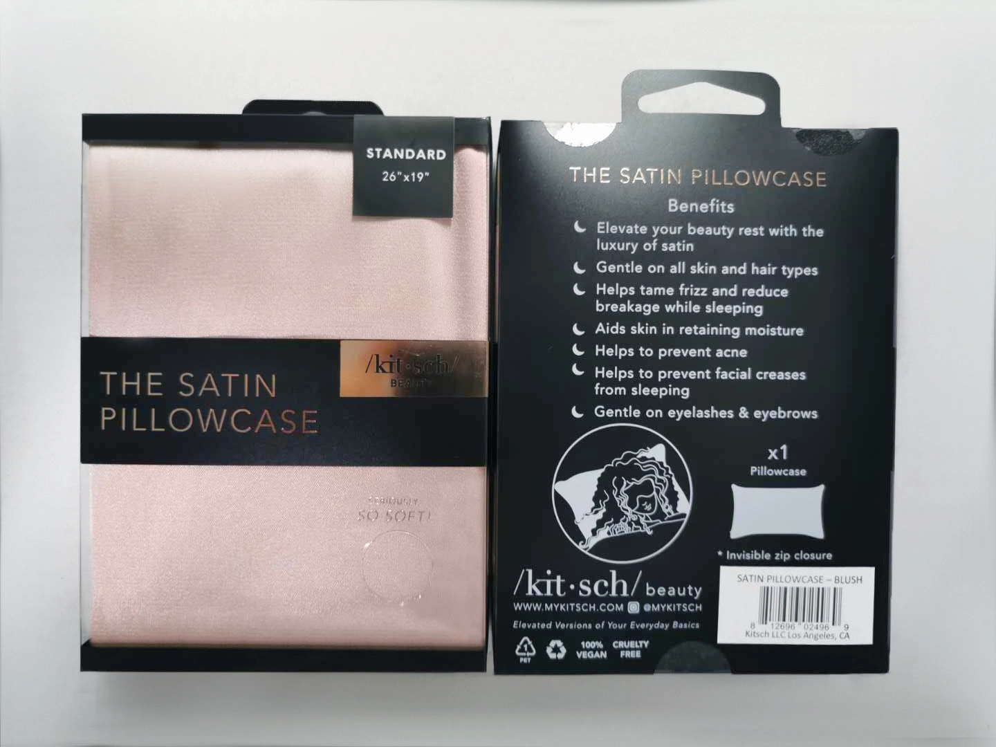 Silky Satin Pillow Covers with Hidden Zipper Set of 3 29
