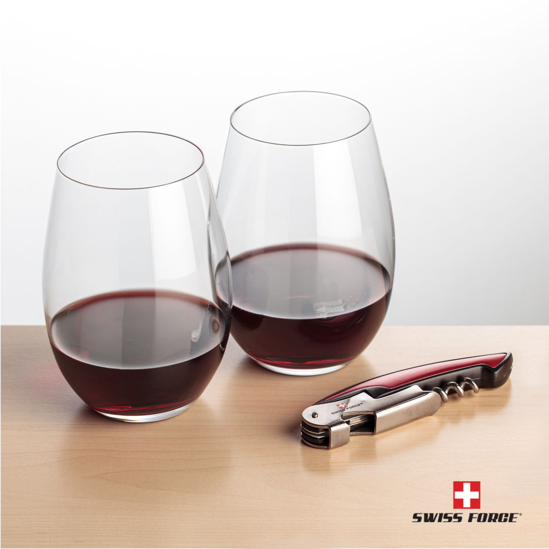 Swiss Force® Opener & Laurent Stemless Wine 5