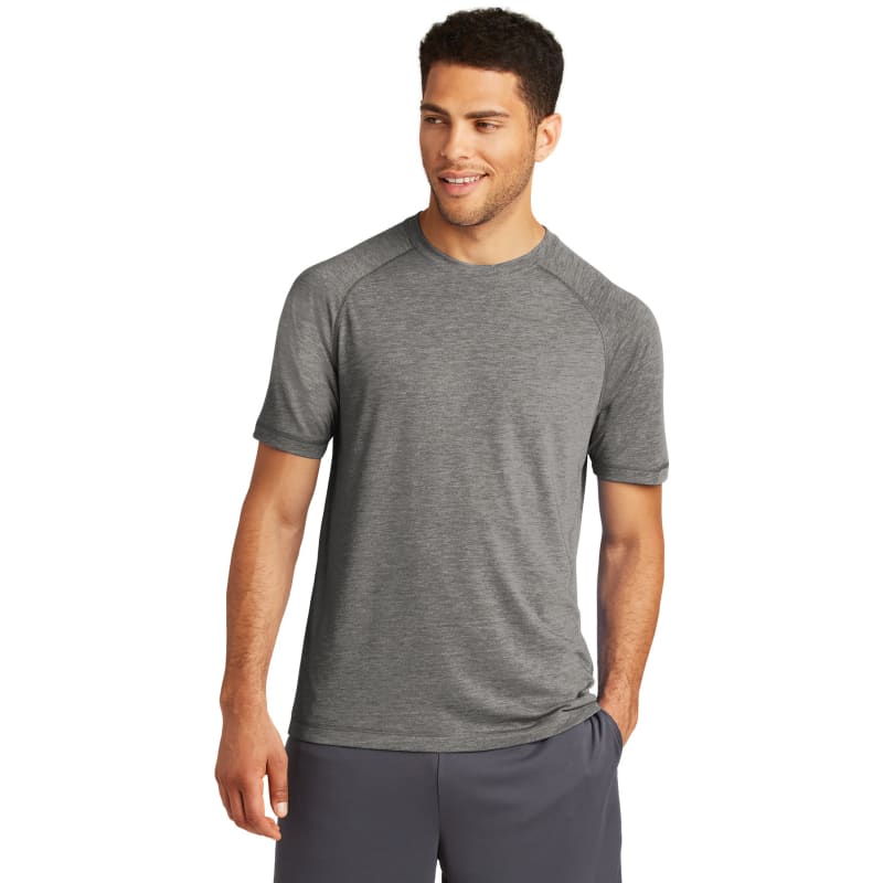 Sport-Tek PosiCharge Tri-Blend Wicking Raglan Tee. 114