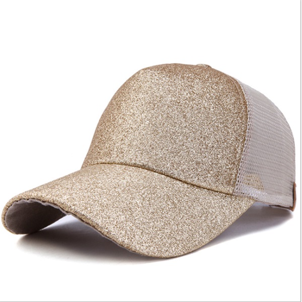 High Bun Ponytail Glitter Baseball Cap 5