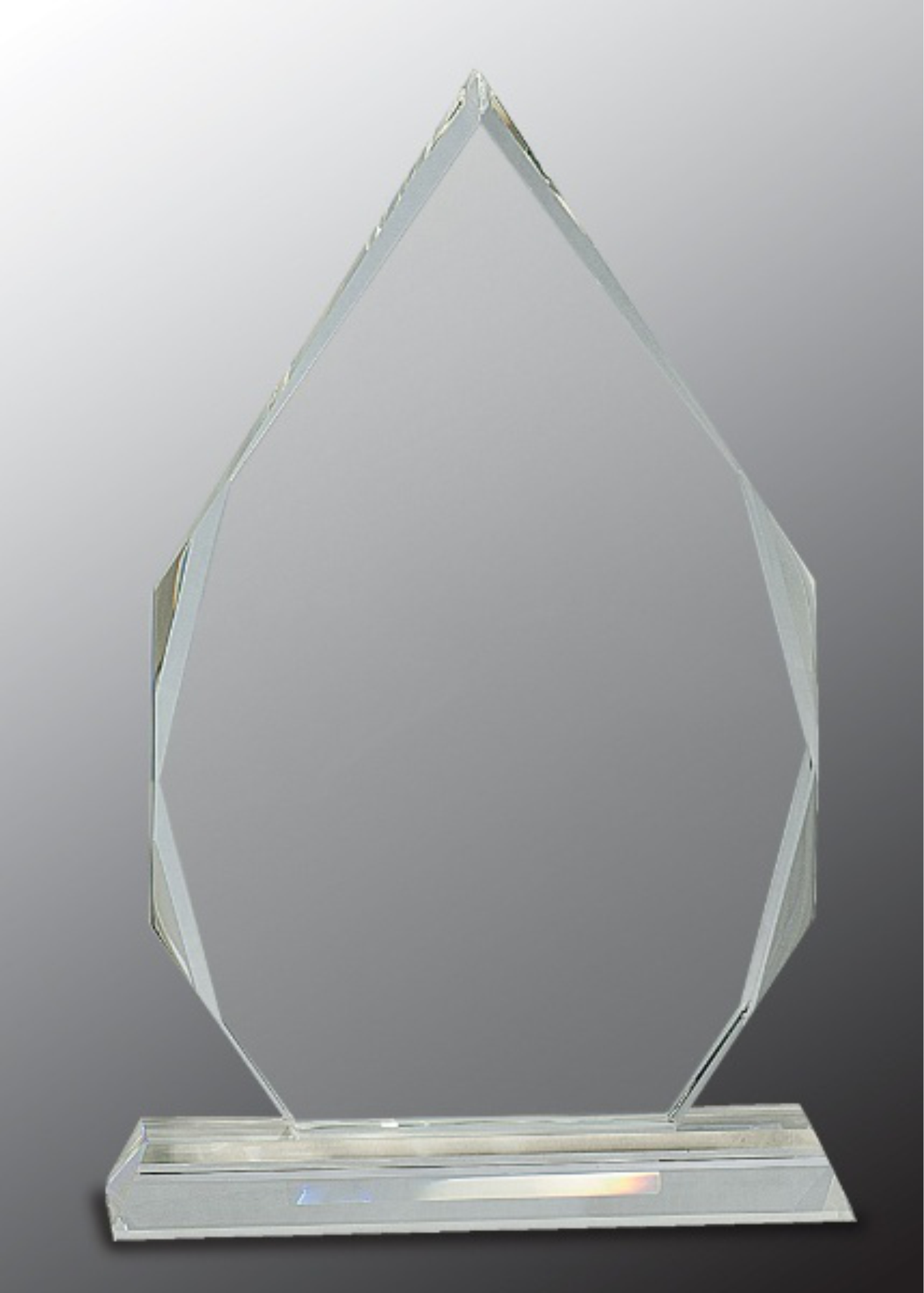 10 1/2" Crystal Diamond Award on Clear Pedestal Base 2