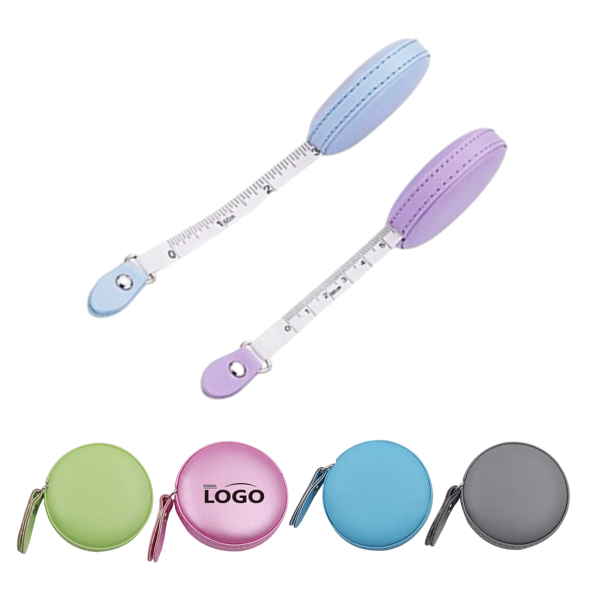 Portable Mini 60 inch PU Tape Measure  MOQ 100PCS 1