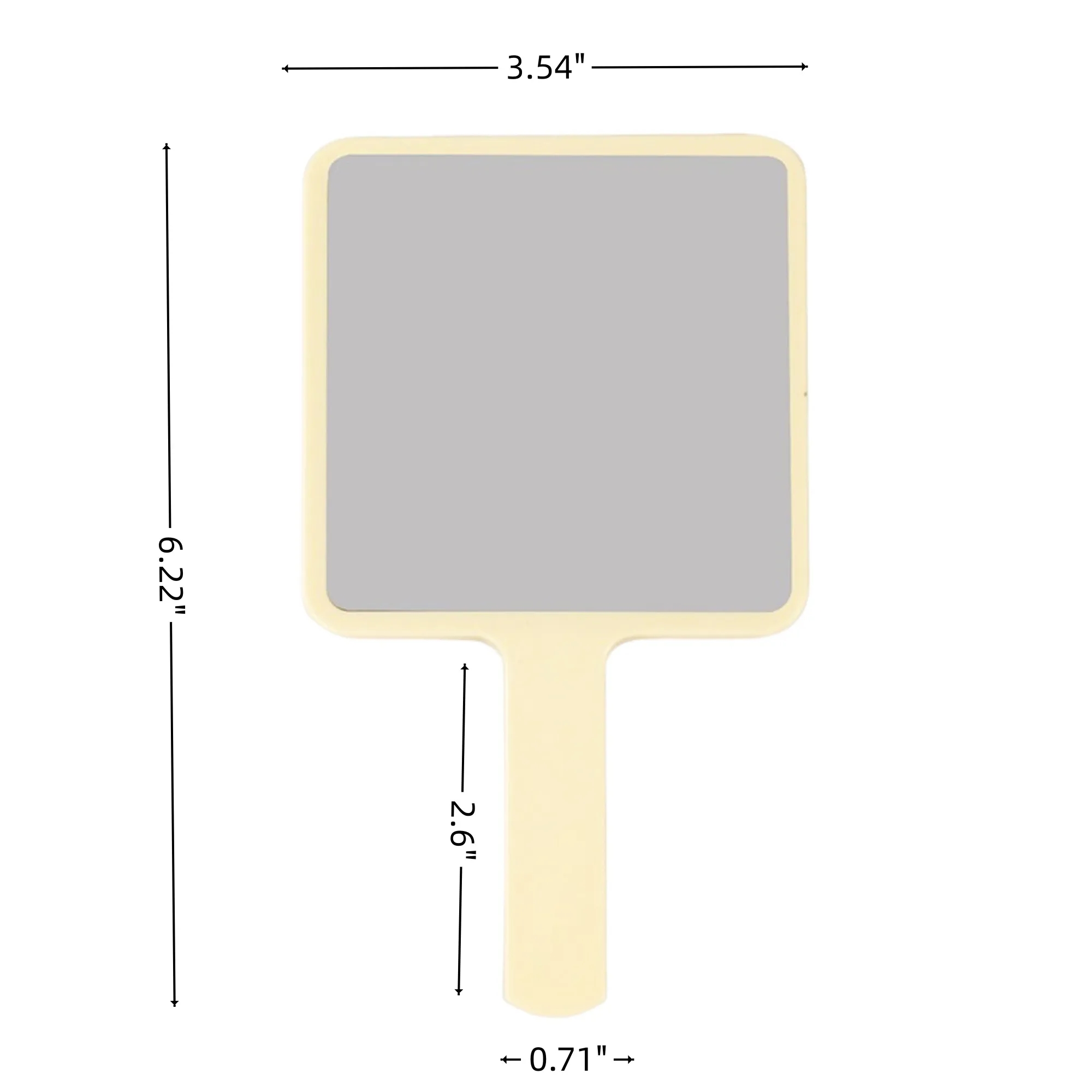 Portable Mini Makeup Mirror With Handled 2