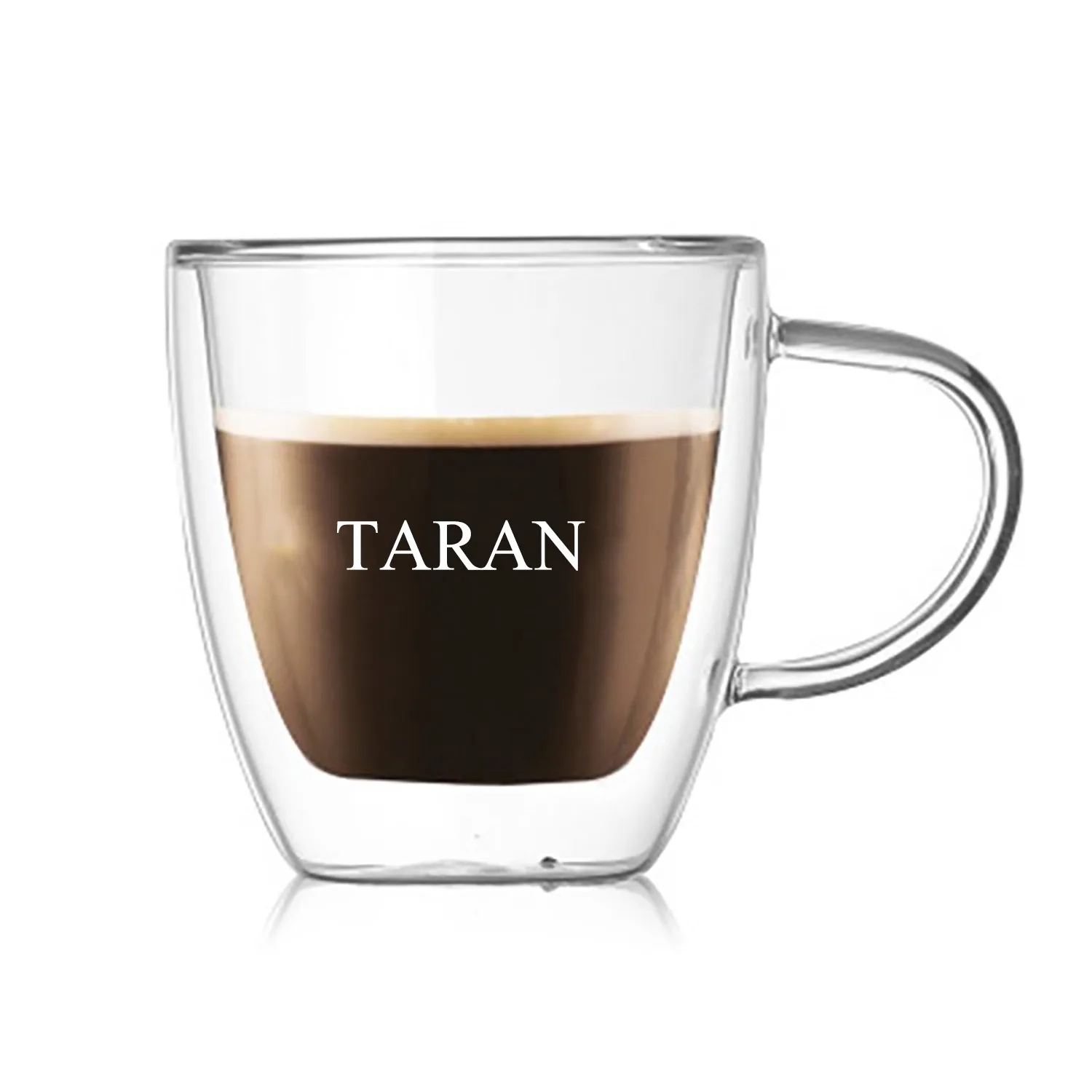 Double Wall Insulated Espresso Cups Clear Coffee Mugs 2
