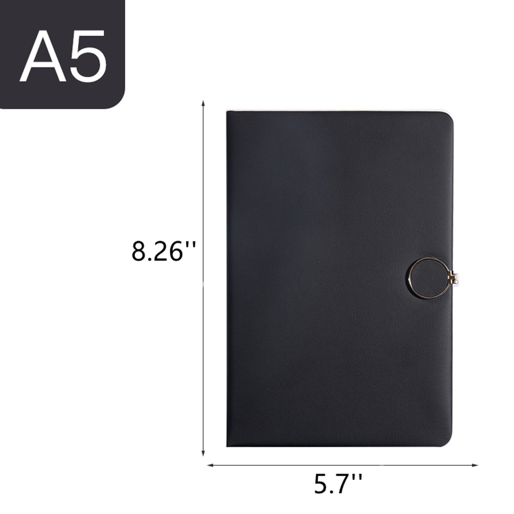 5" Hardcover Notebook with Pen Loop 3