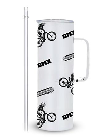 Drinkware: 20 OZ Tumbler (WHITE) with Lasered (CUS 1