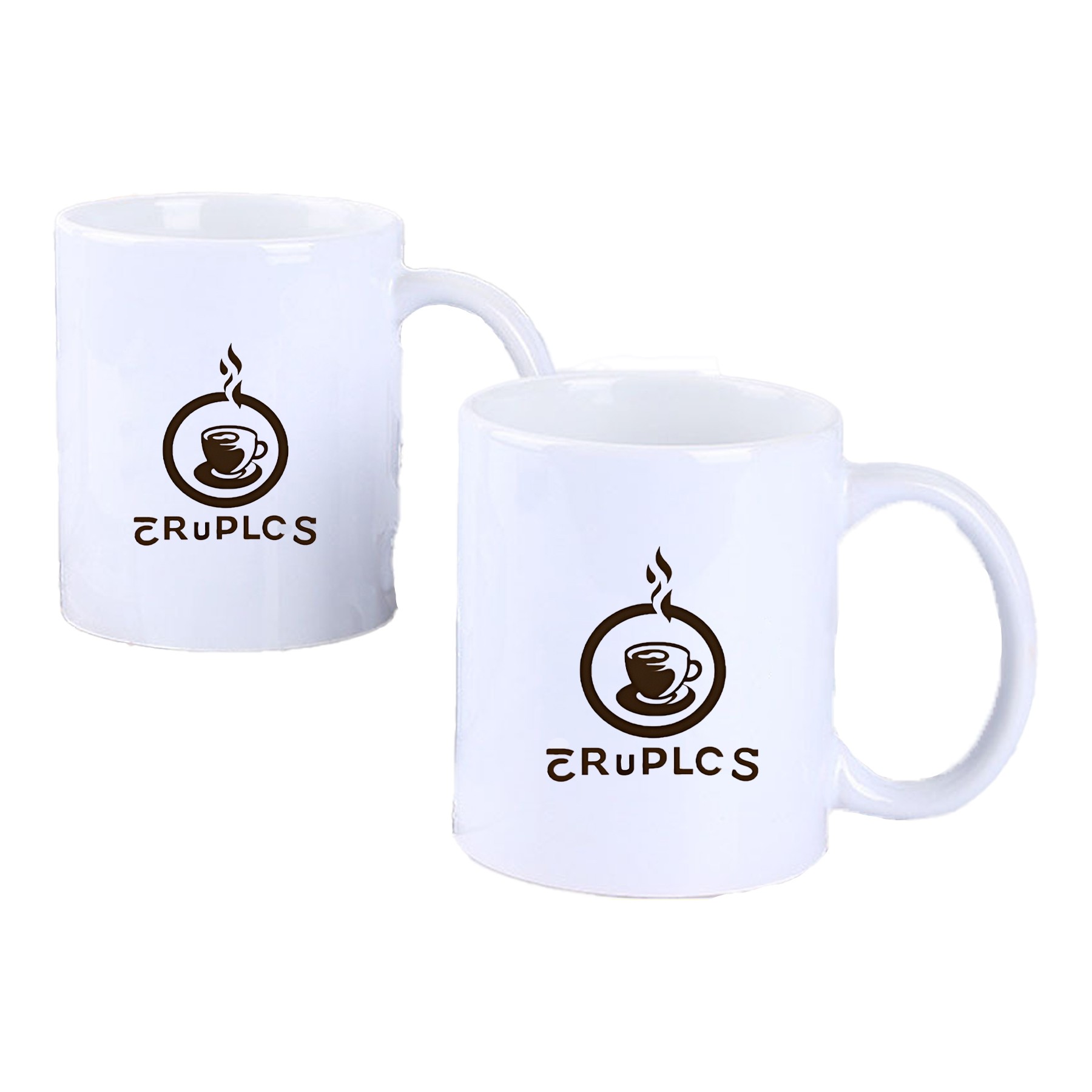 11 Oz Pure White Classic Mark Ceramic Mug 1