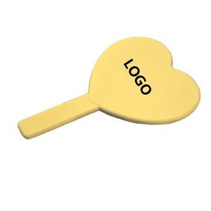 Heart-Shaped Comfortable Handle Makeup Mirror 4