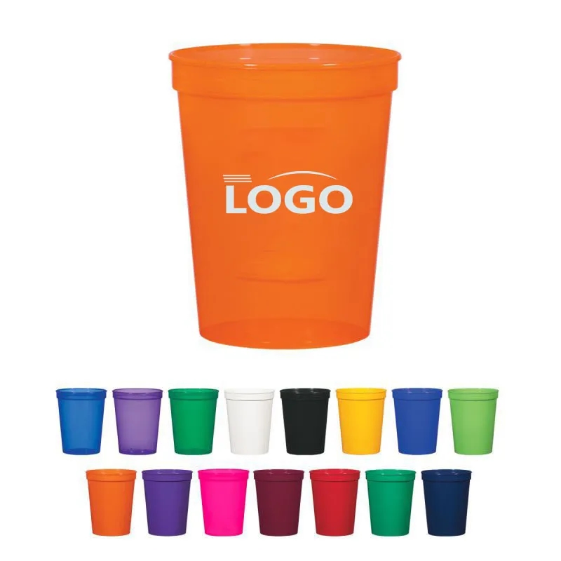12 Oz Custom PMS Color Reusable Plastic Stadium Cups