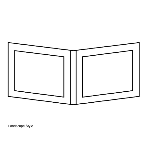 5" x 7" Landscape or Bookstyle Double Photo Frames 2