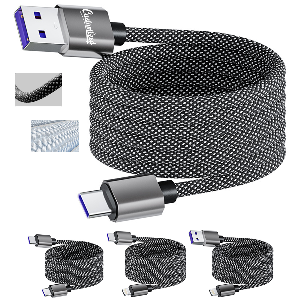 Braided Magnetic Charging Cable 1