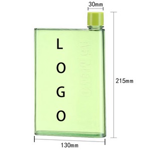 A5 Simple Plastic Flat Water Bottle 2