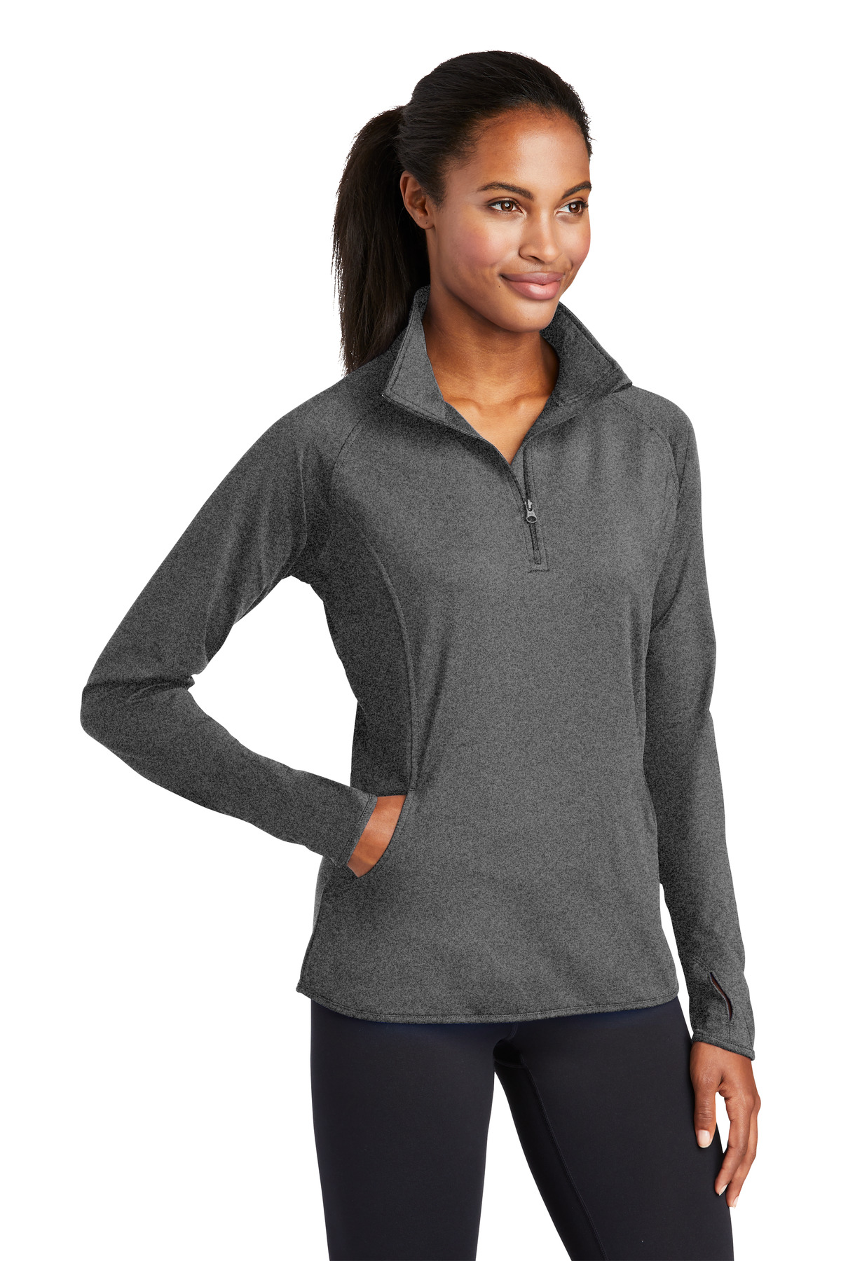 Sport-Tek® Women's Sport-Wick Stretch 1/4-Zip Pullover 43