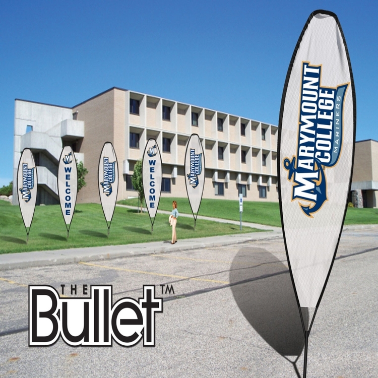 Bullet Flag™ - Printed Advertising Surfer Flag Banner, 12' 6