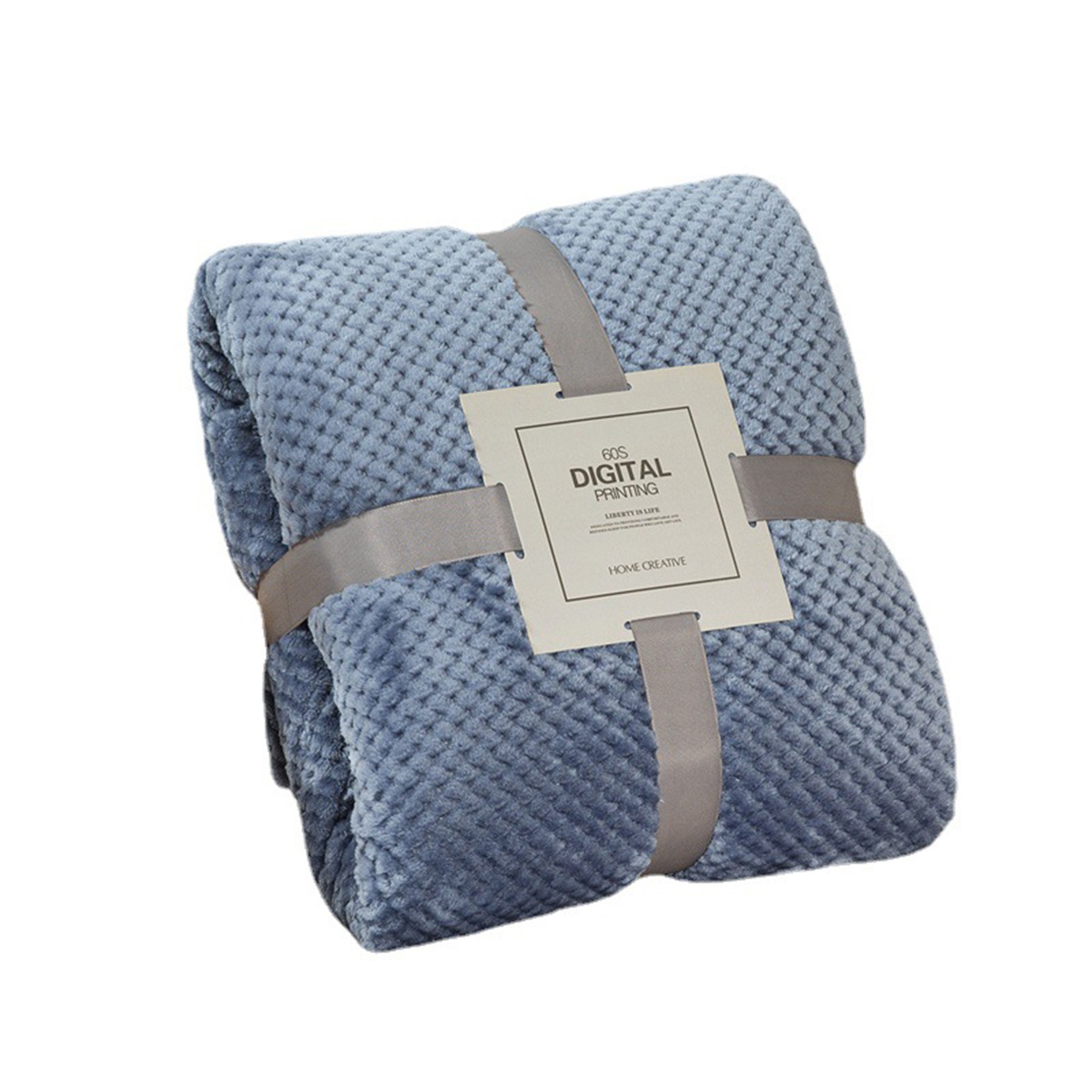 Large Mesh Flannel Throw Blanket 1