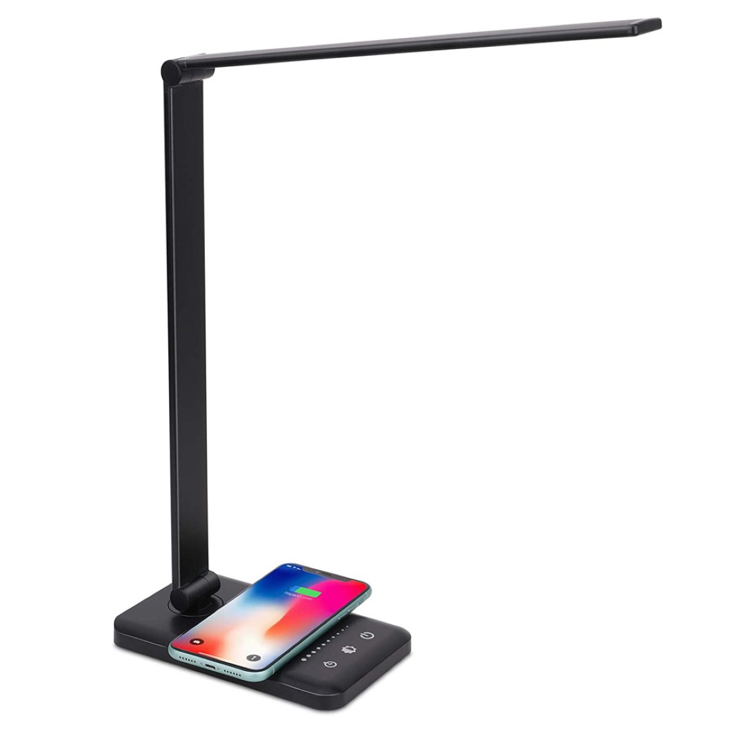 LED Desk Lamp with Wireless Charger 2