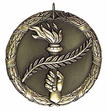Victory/Achievement XR200 Series Medal, 2" 2