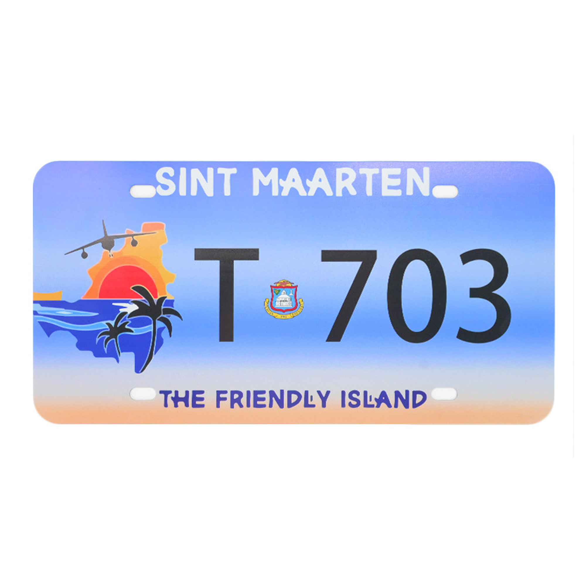 Custom Full Color Aluminum License Plate 12"L X 6"W 2