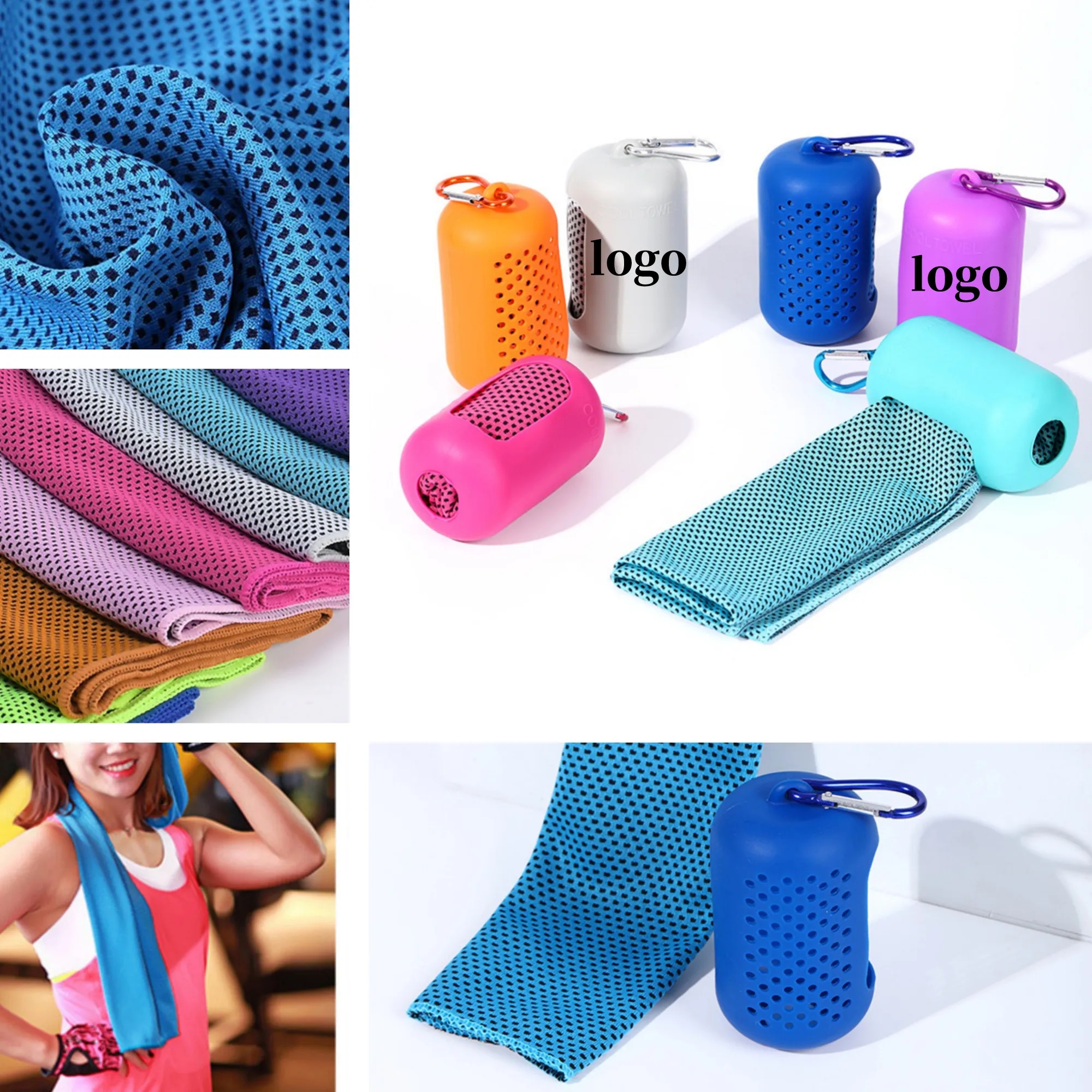 36"x12" Chilly Soft Breathable Gym Ice Cooling Towel 5