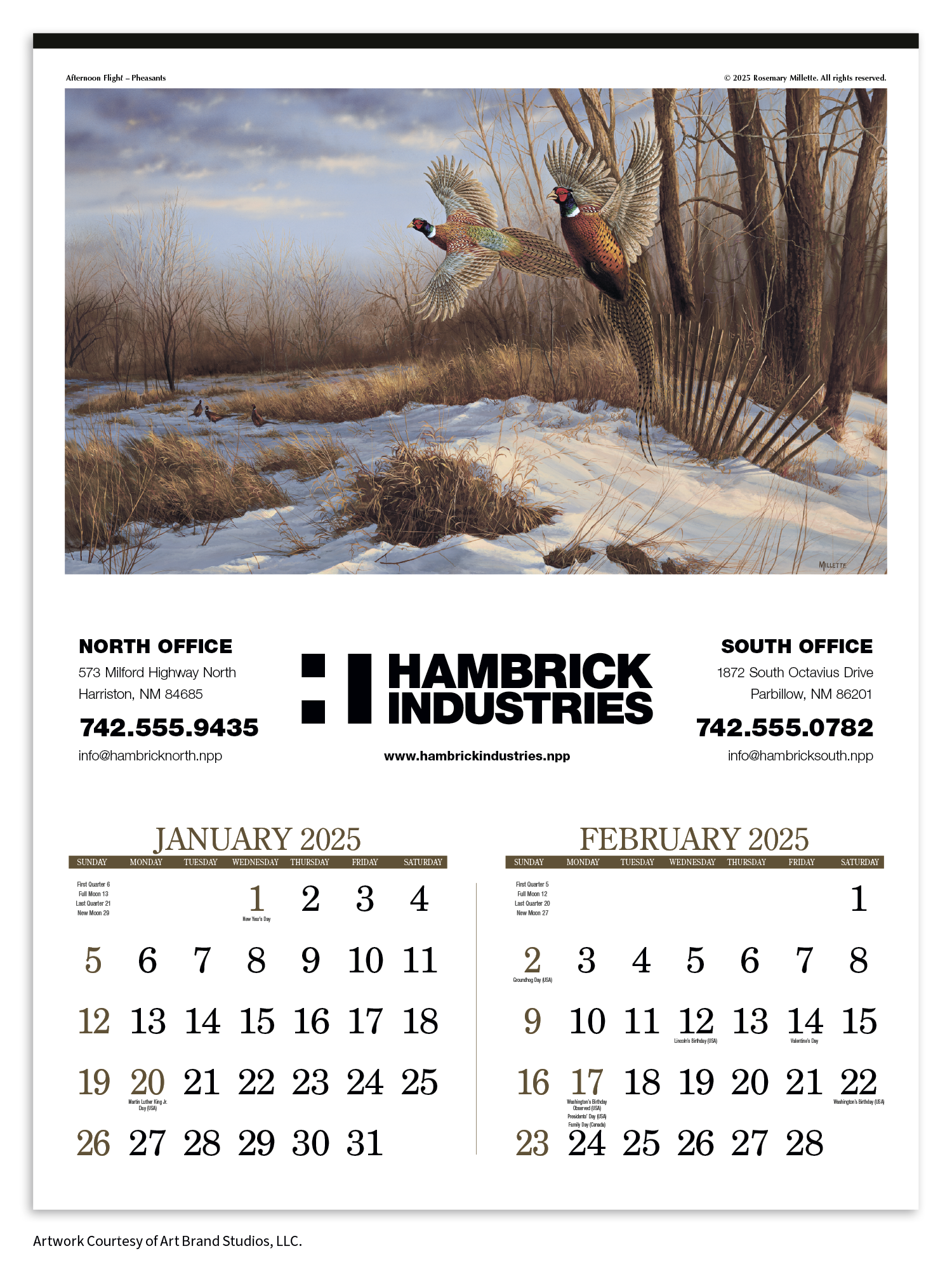 Triumph® Calendars Wildlife Art Calendar 3