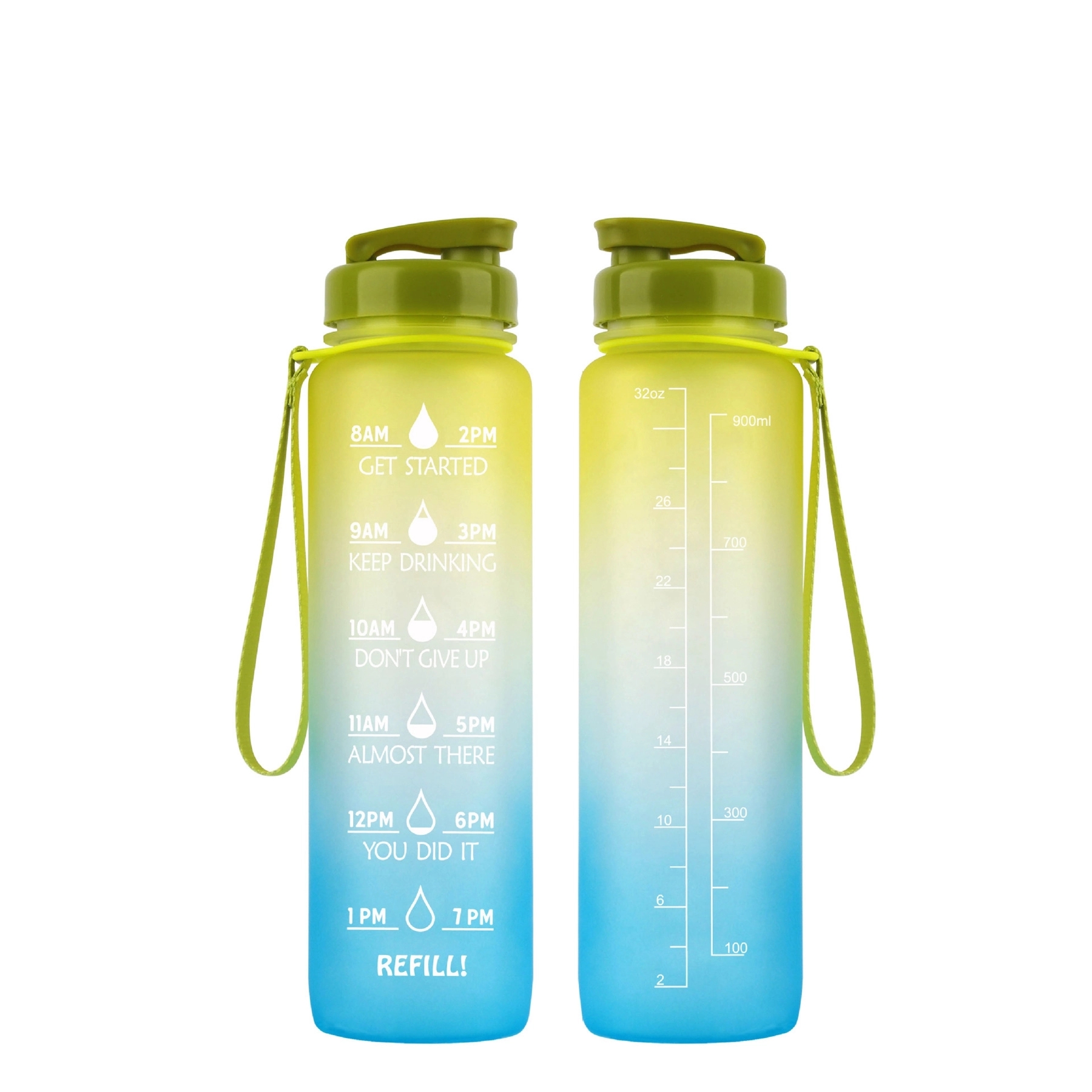 32 Oz Motivational Water Bottle With Time Marker 2