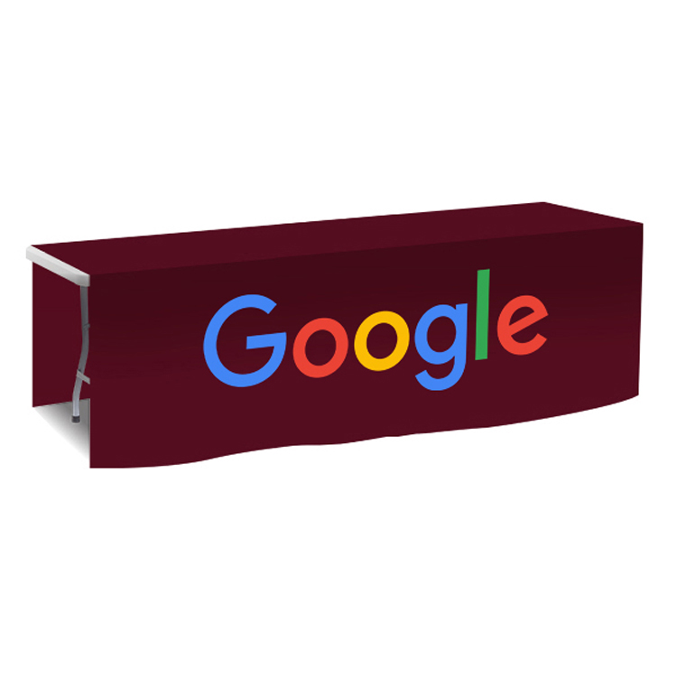 96 in. x 88 in. PolyKnit Table Drop (Full Color Logo) 56