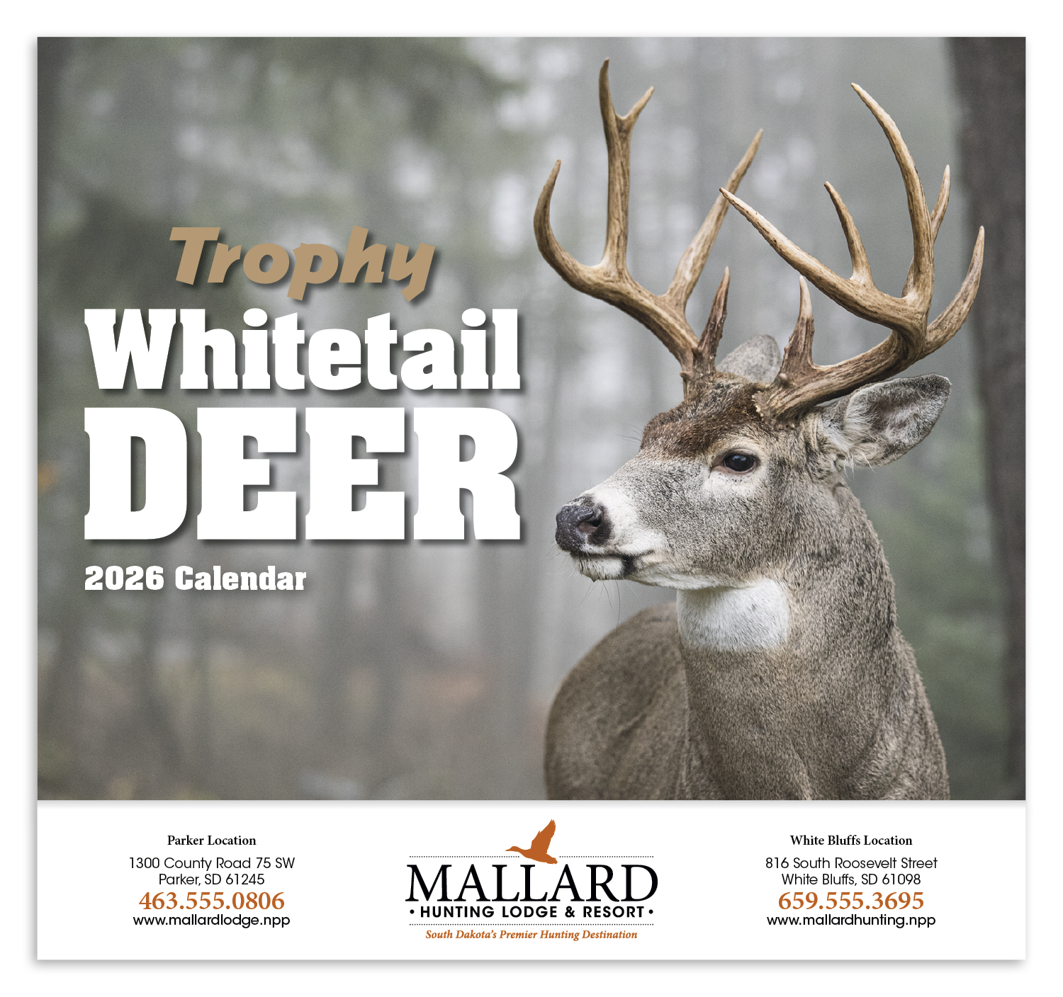 HotLine® Products Trophy Whitetail Deer Appointment Calendar - Stapled 3