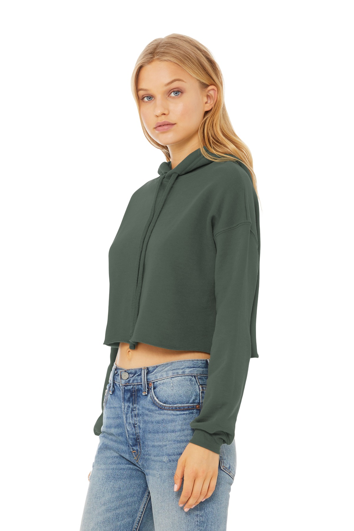 BELLA+CANVAS Women's Sponge Fleece Cropped Fleece Hoodie. BC7502 31