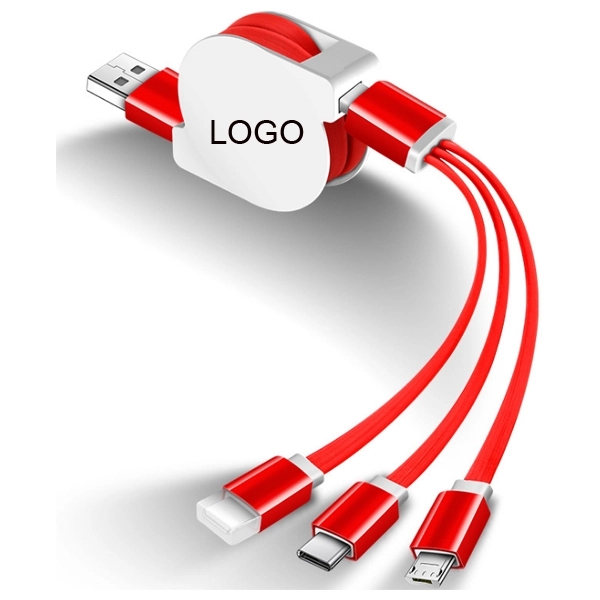 Retractable 3-in-1 Charging Cable 5