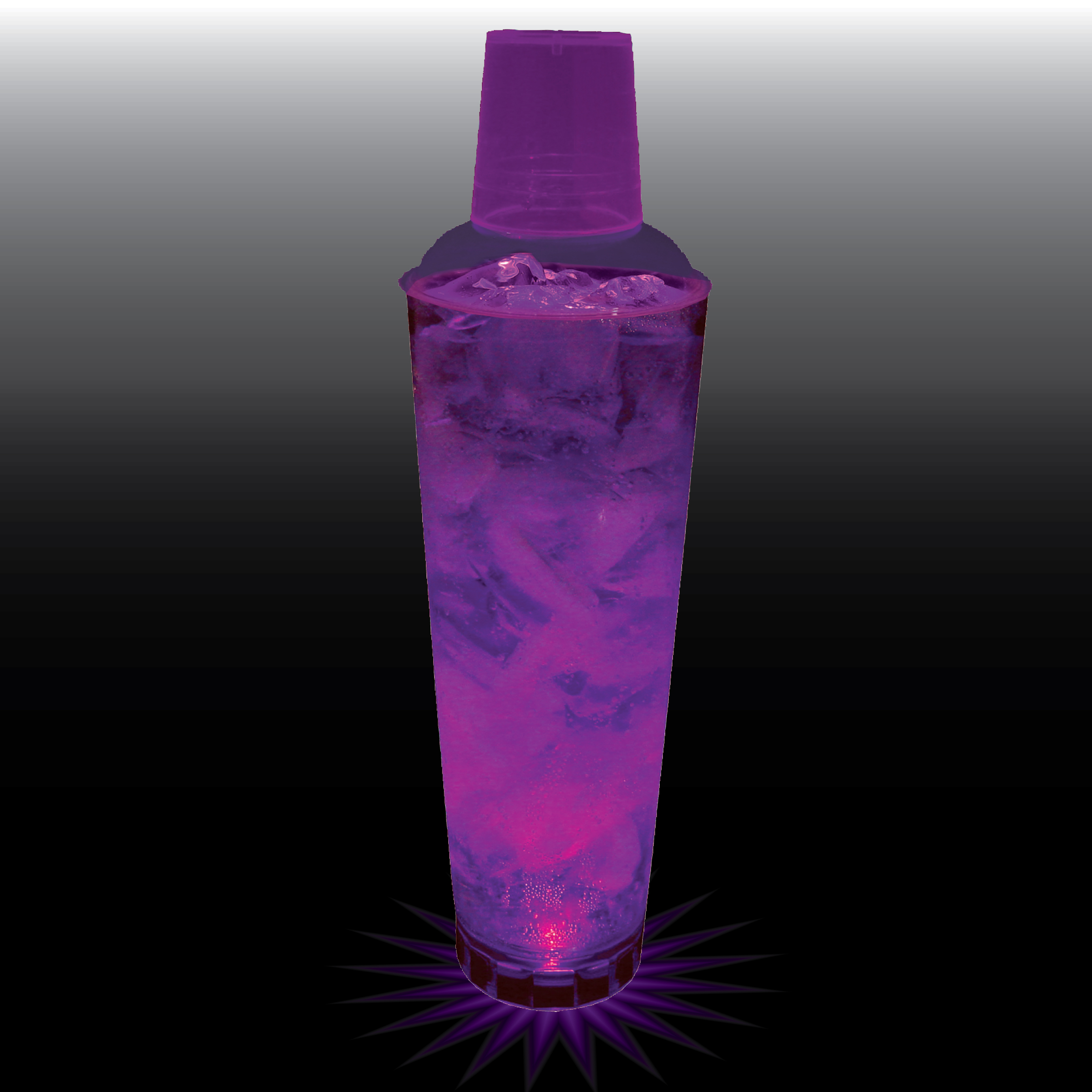 24oz Single Light 3 Piece Large Volume Plastic Cocktail Shaker 13