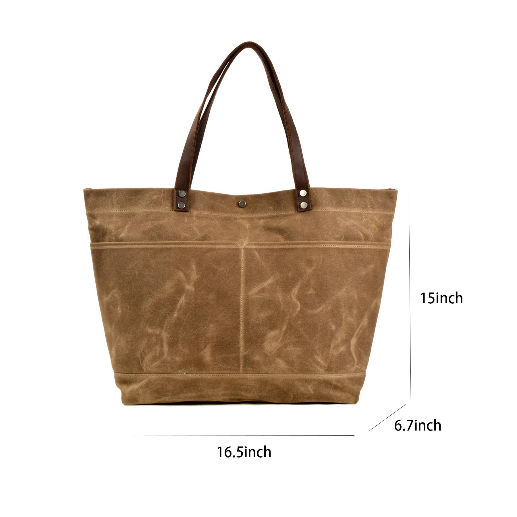 Waxed Canvas Travel Tote Bag 7